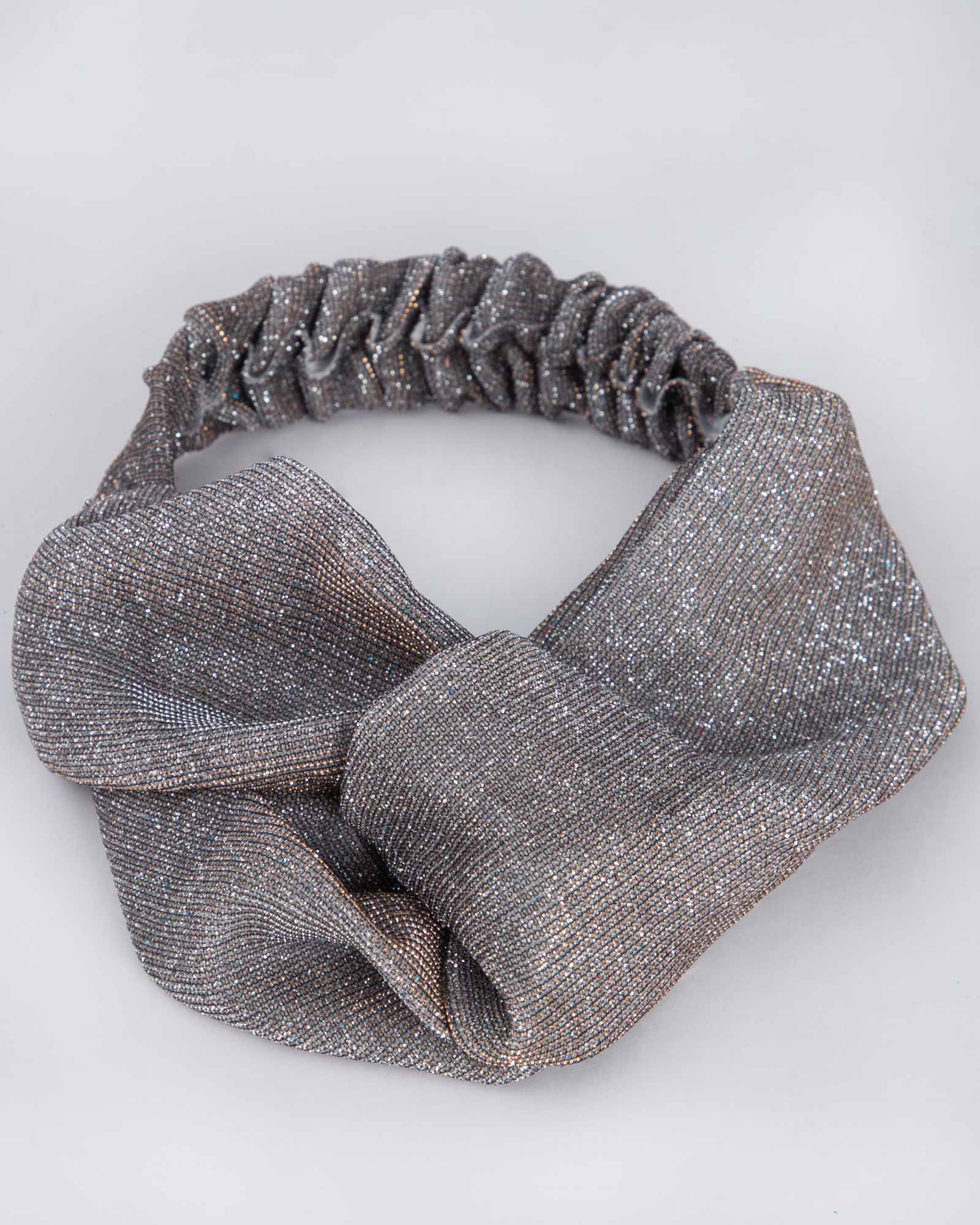 هدبند فانتزی دخترانه اکلیلی - نقره ای - بالا