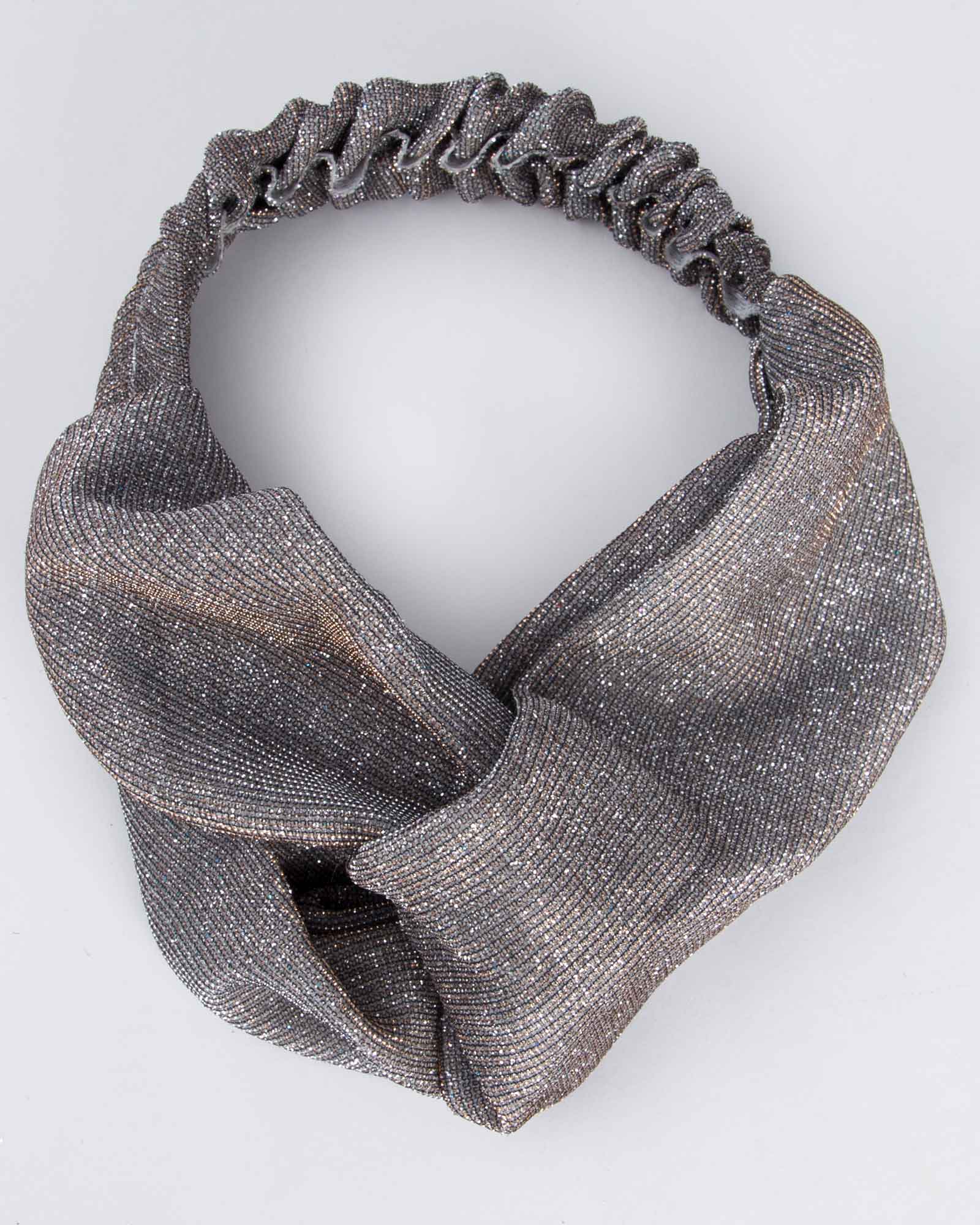 هدبند فانتزی دخترانه اکلیلی - نقره ای - رو به رو