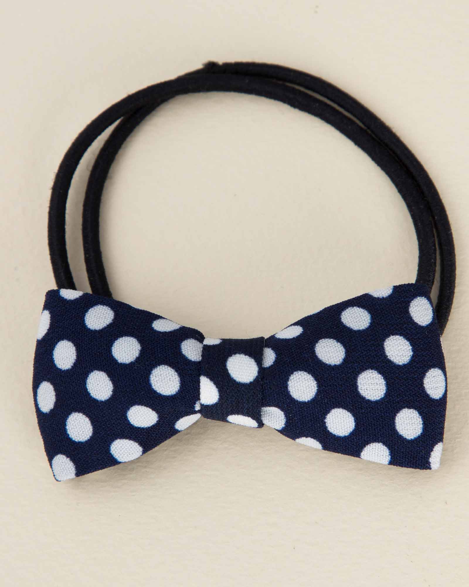 کش مو توپ توپی - سرمه ای - رو به رو