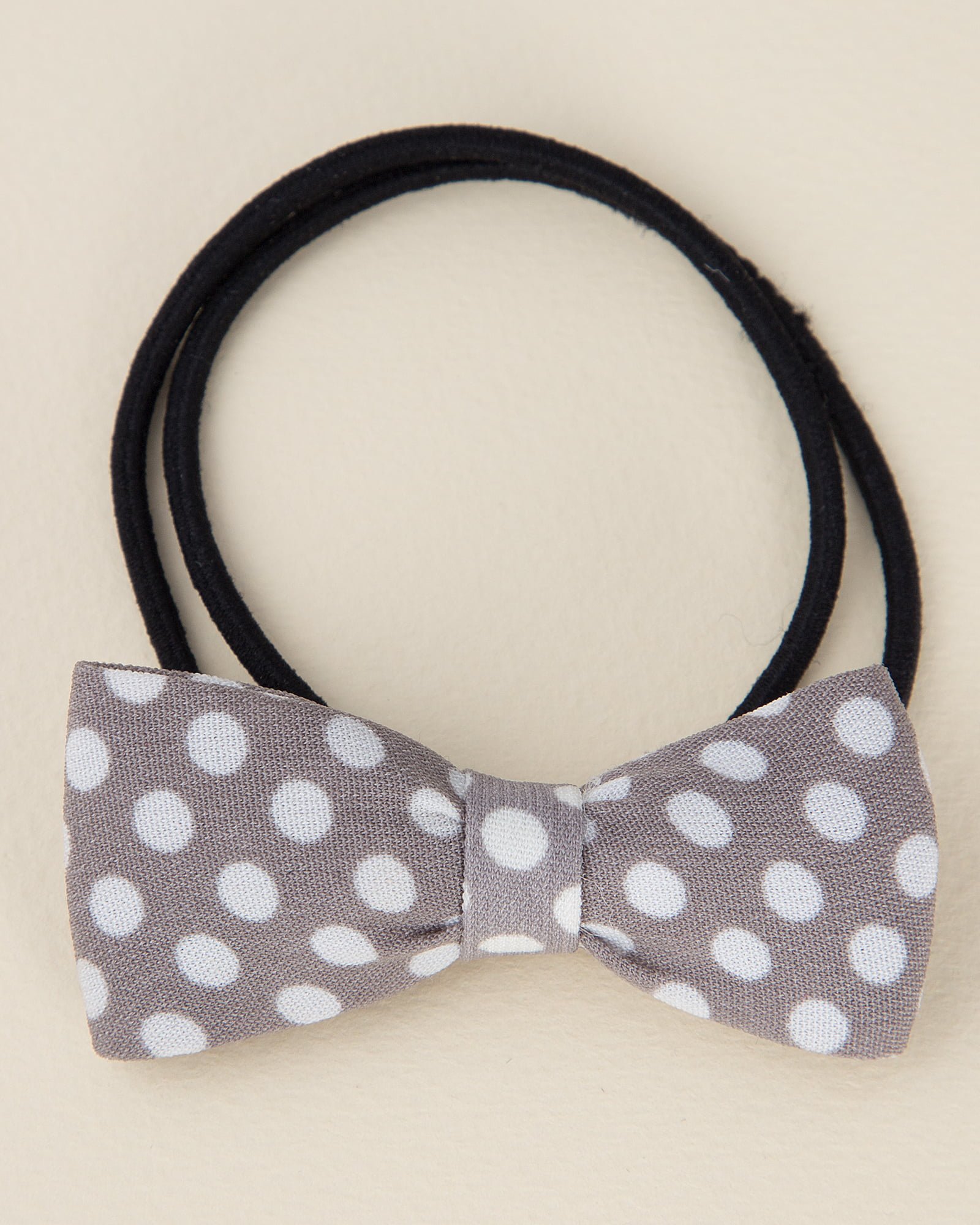 کش مو توپ توپی - طوسی کمرنگ - رو به رو