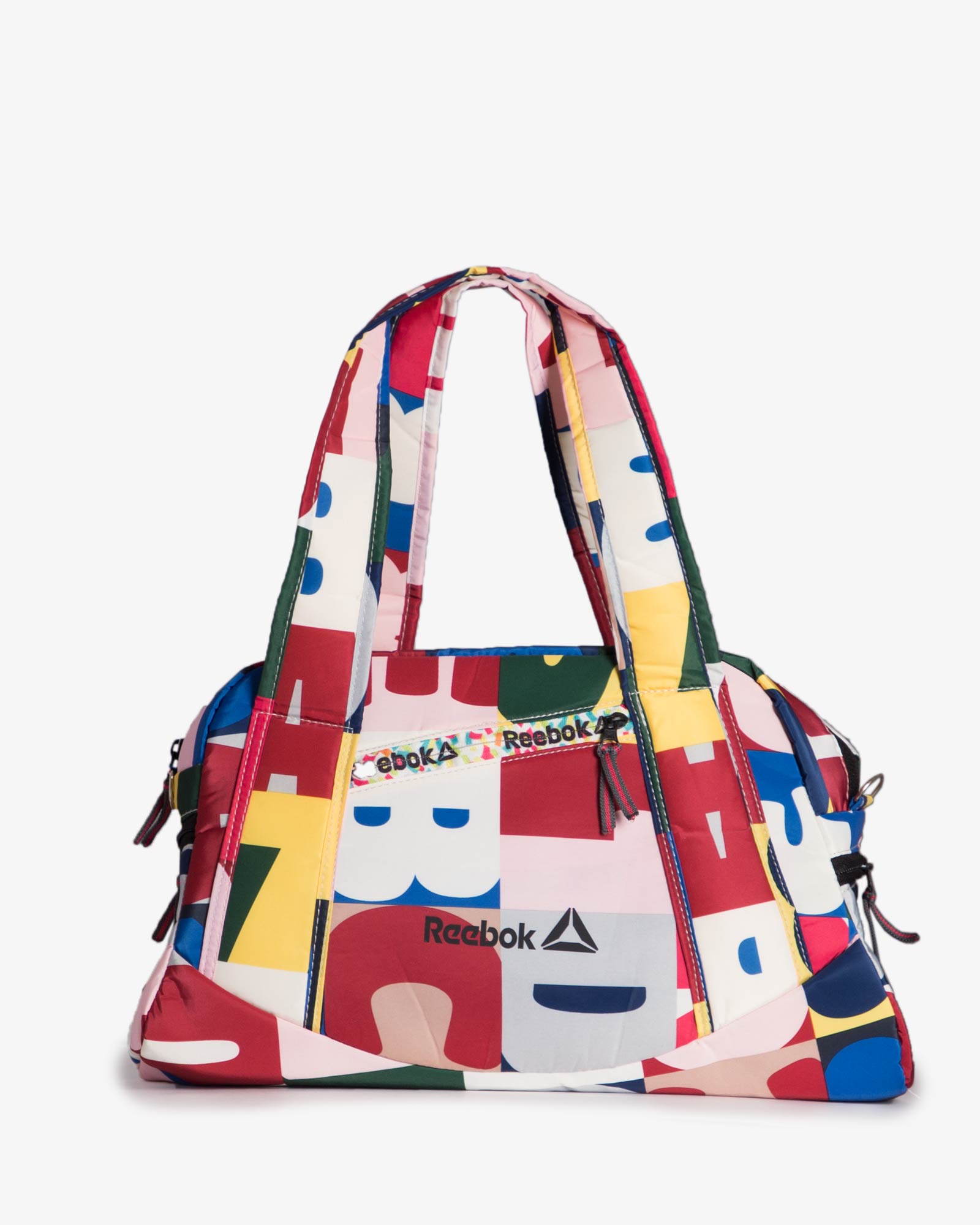 ساک ورزشی طرح حروف رنگی - قرمز - رو به رو