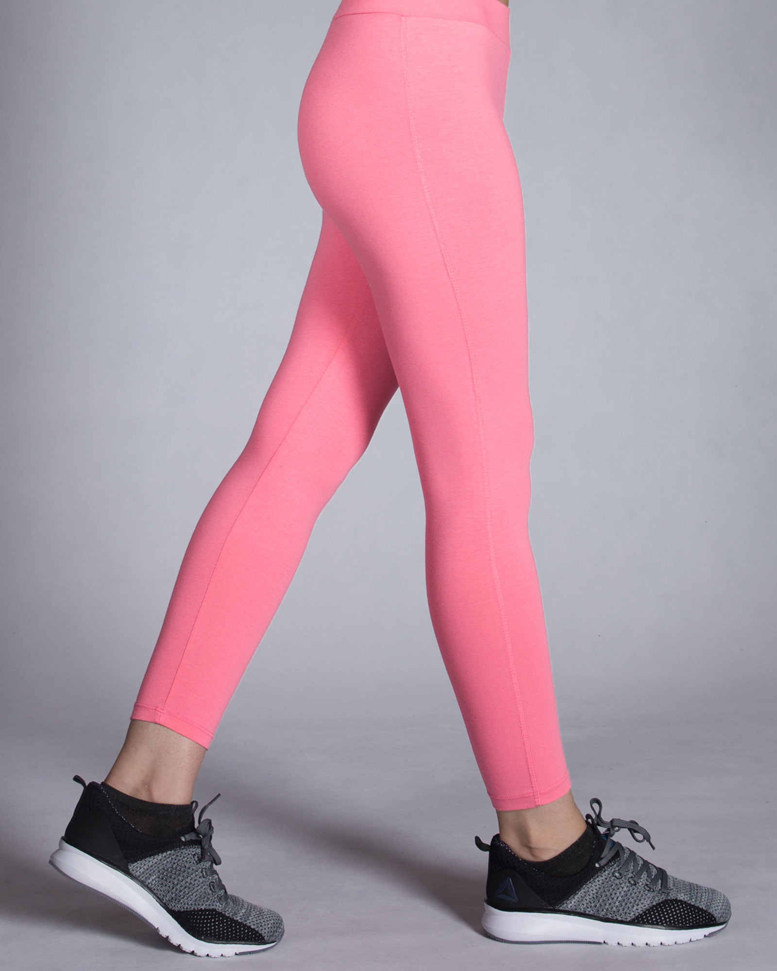 لگ ورزشی زنانه ساده - صورتی - بغل