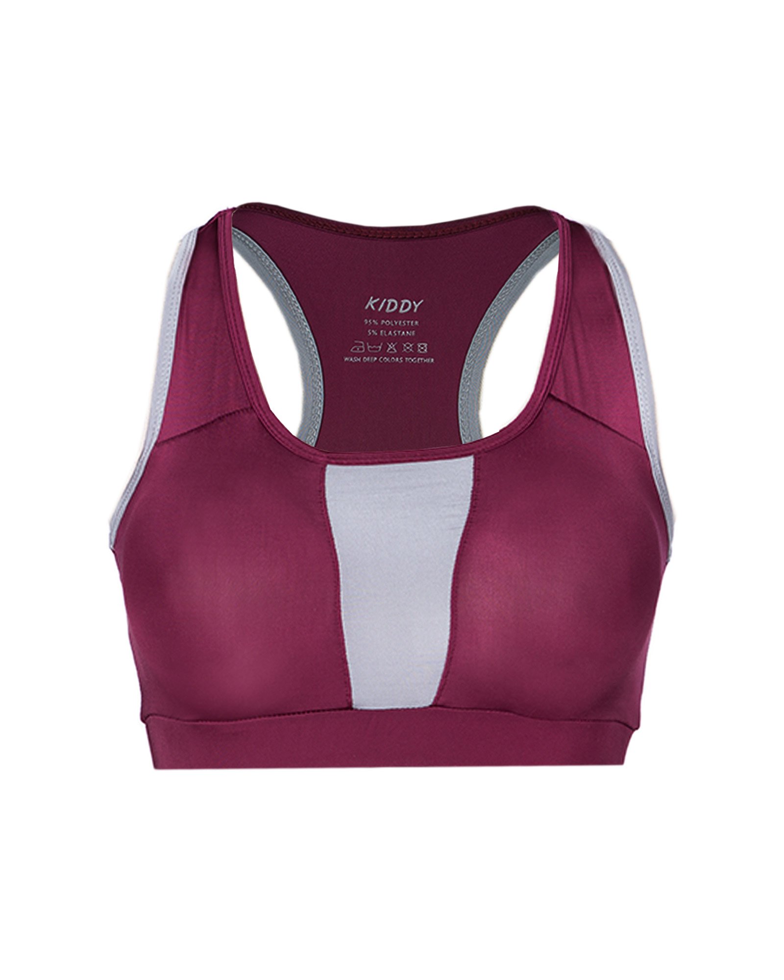 نیم تنه ورزشی زنانه - بنفش - رو به رو نیم تنه