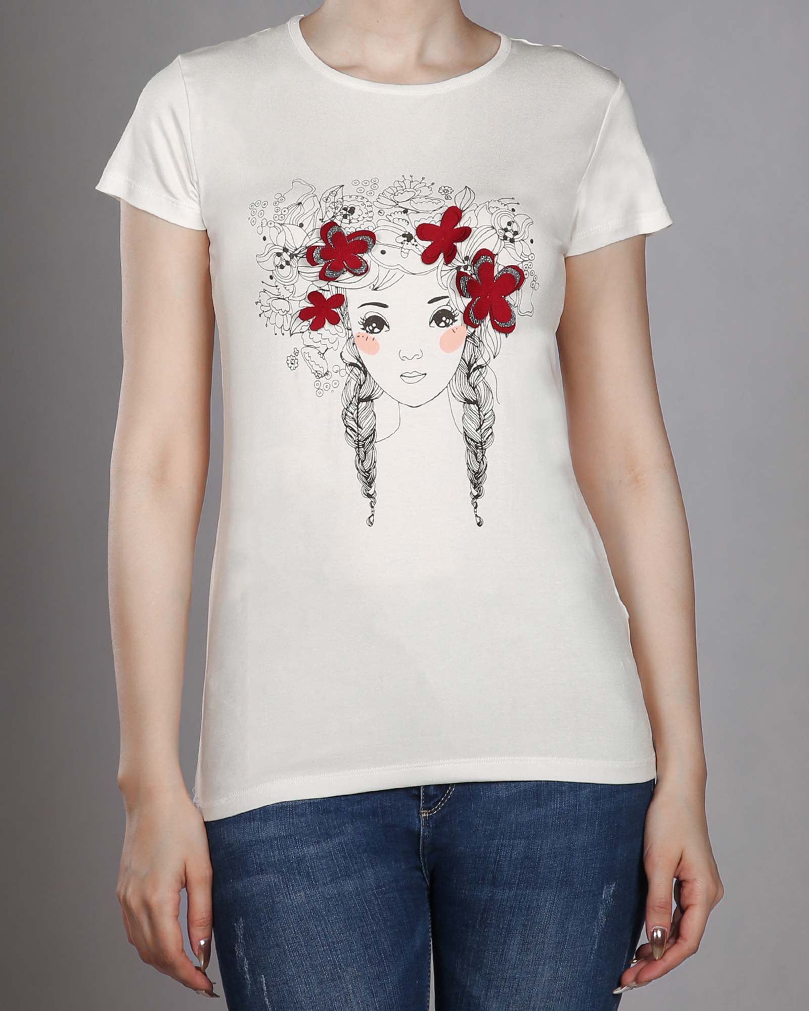 تونیک دخترانه اسپرت جلو باز - شرابی - تیشرت تونیک