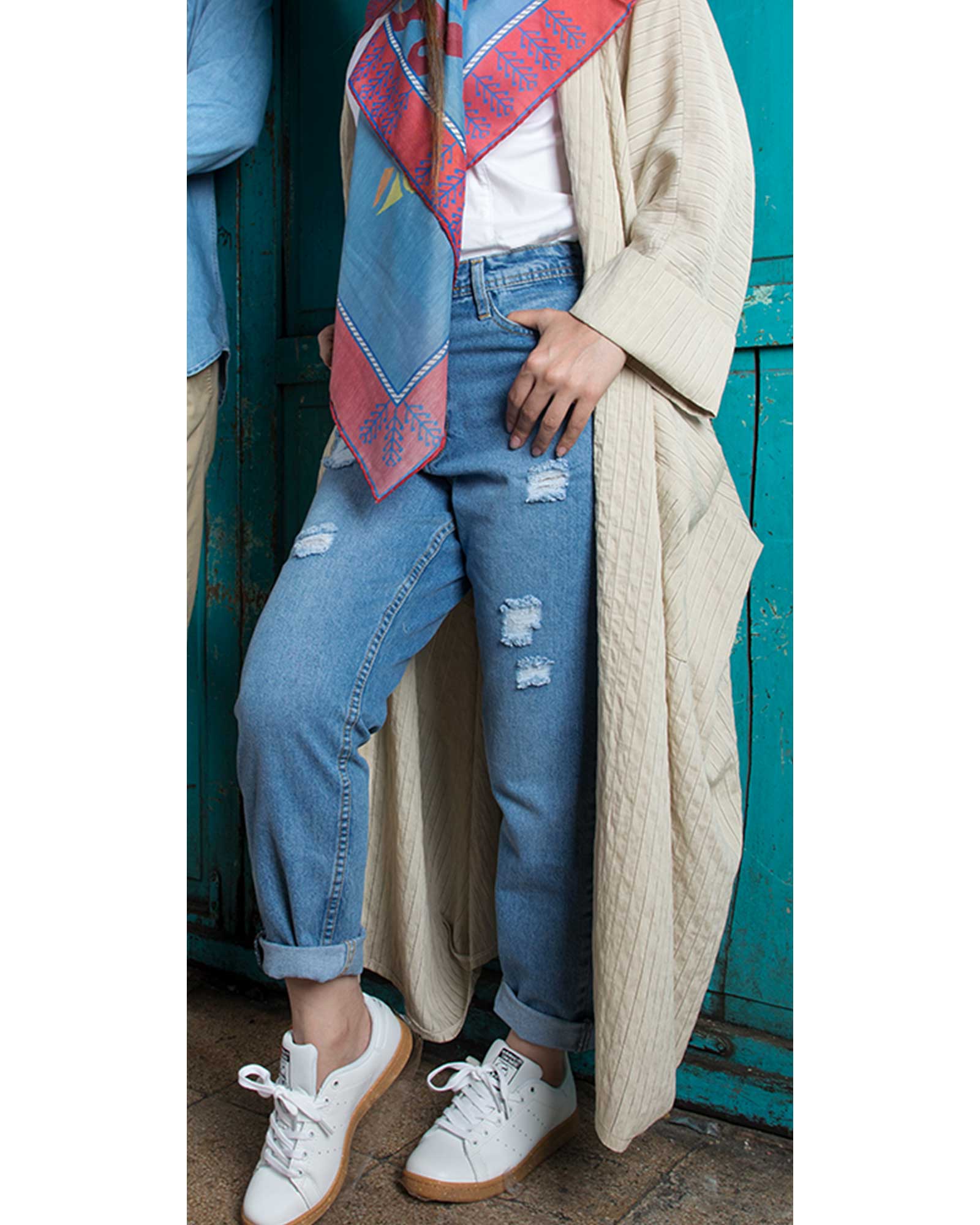 شلوار جین گشاد زنانه - نیلی - دخترانه