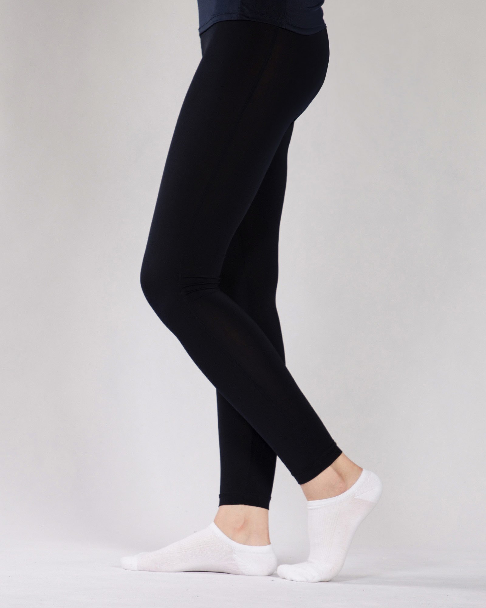 لگ ساده نخی زنانه - مشکی - بغل