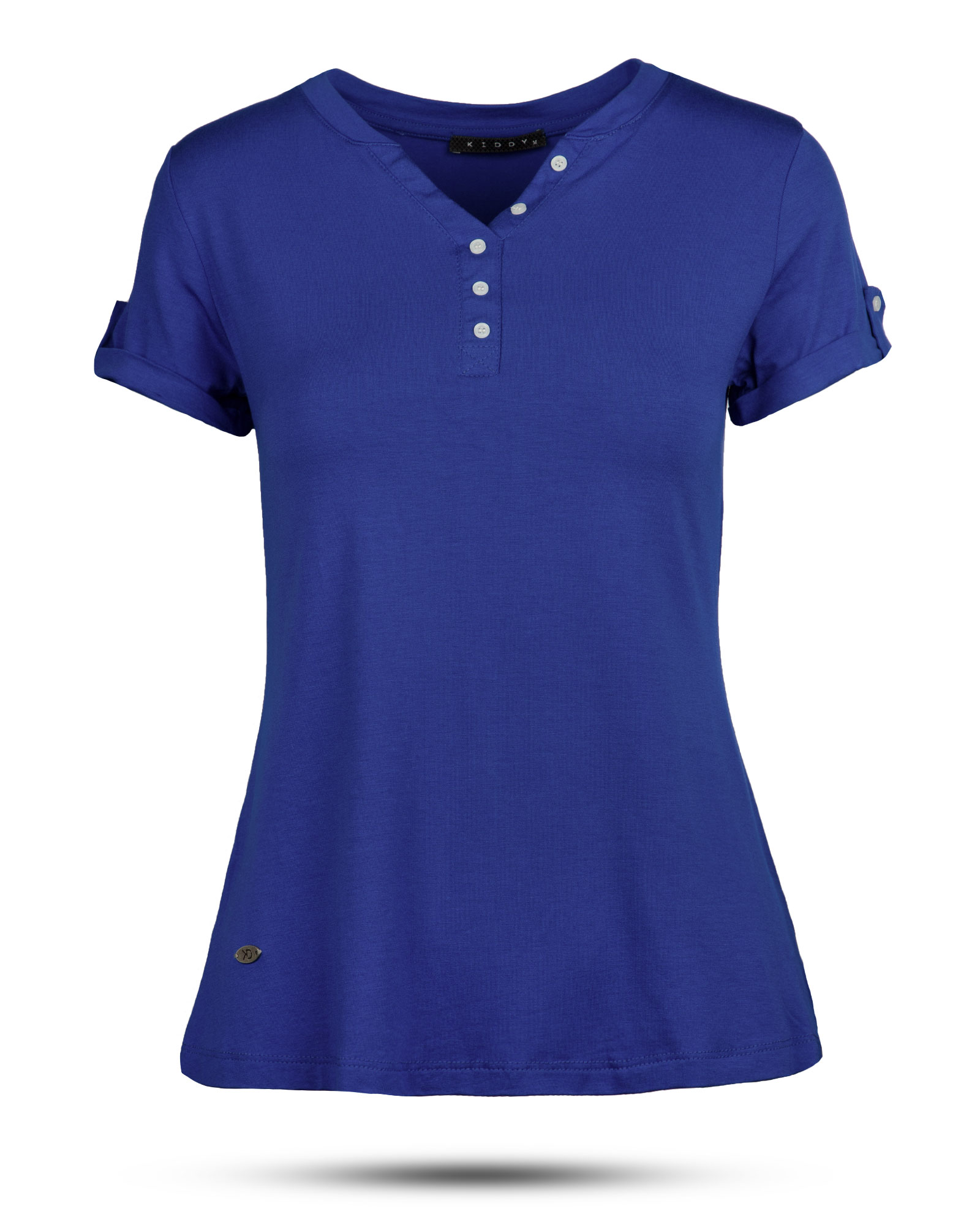 تیشرت زنانه 0848- آبی کاربنی (1)