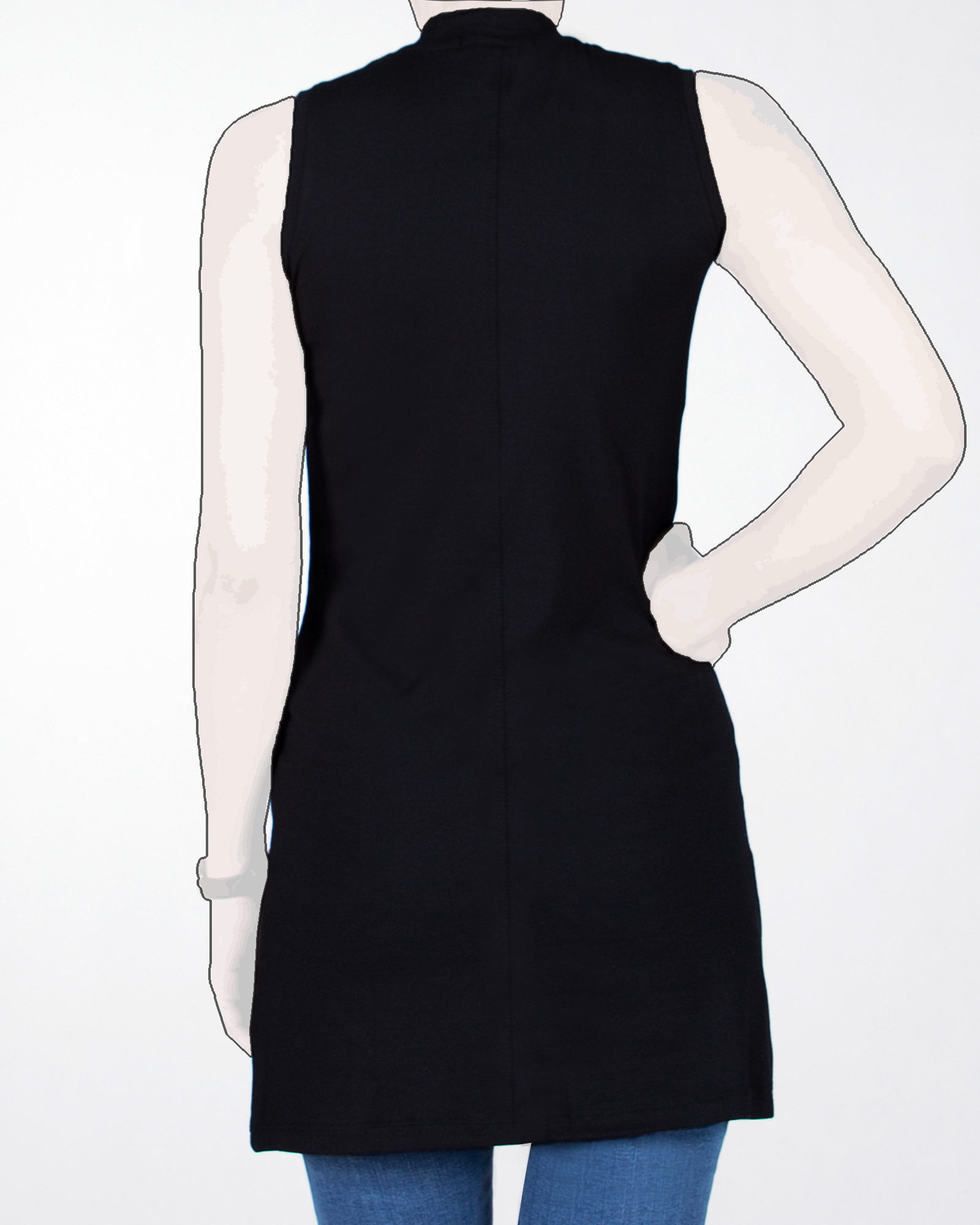 زیر-سارافونی-مشکی-ساده-زنانه-مشکی-پشت