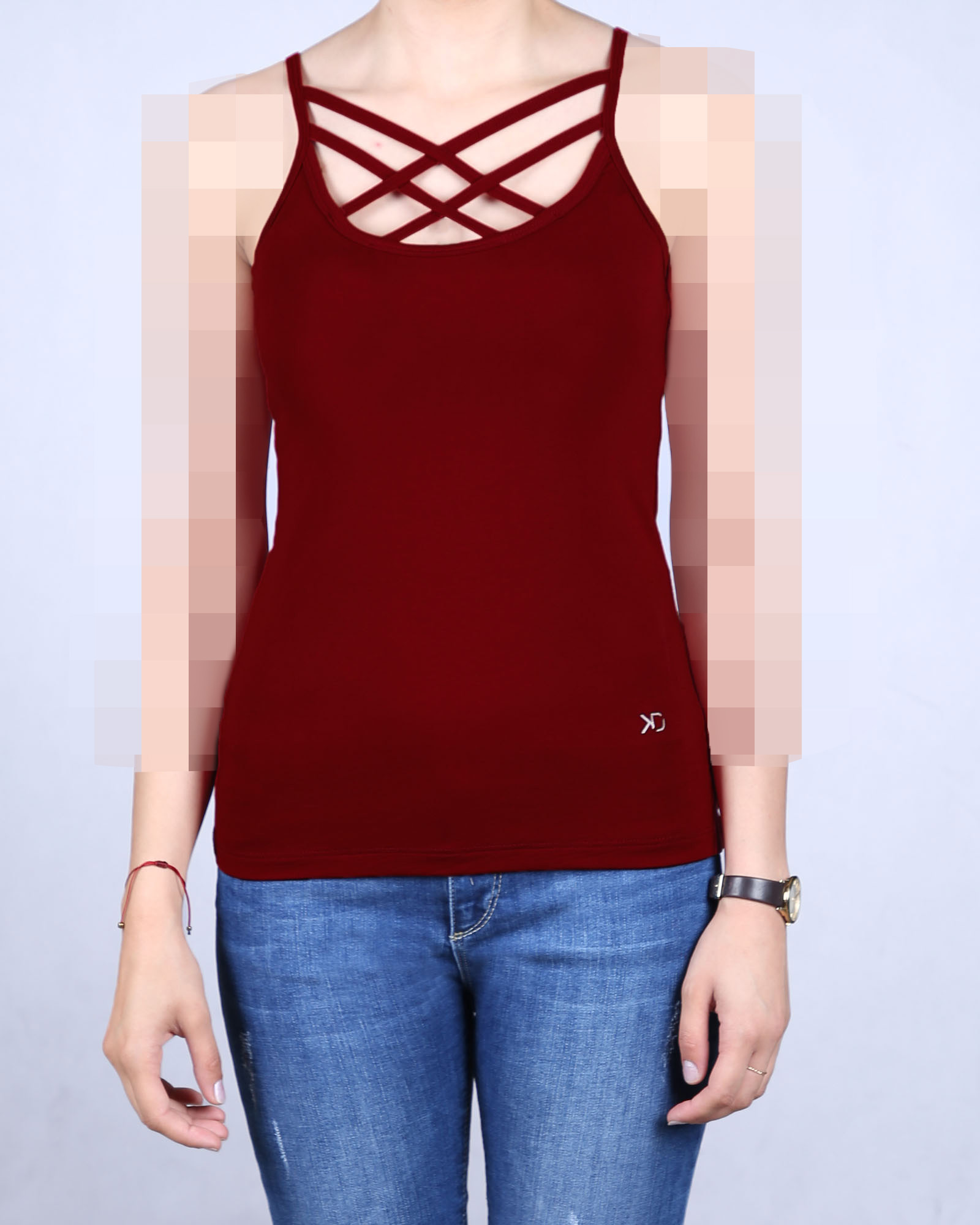 تاپ زنانه بند ضربدری