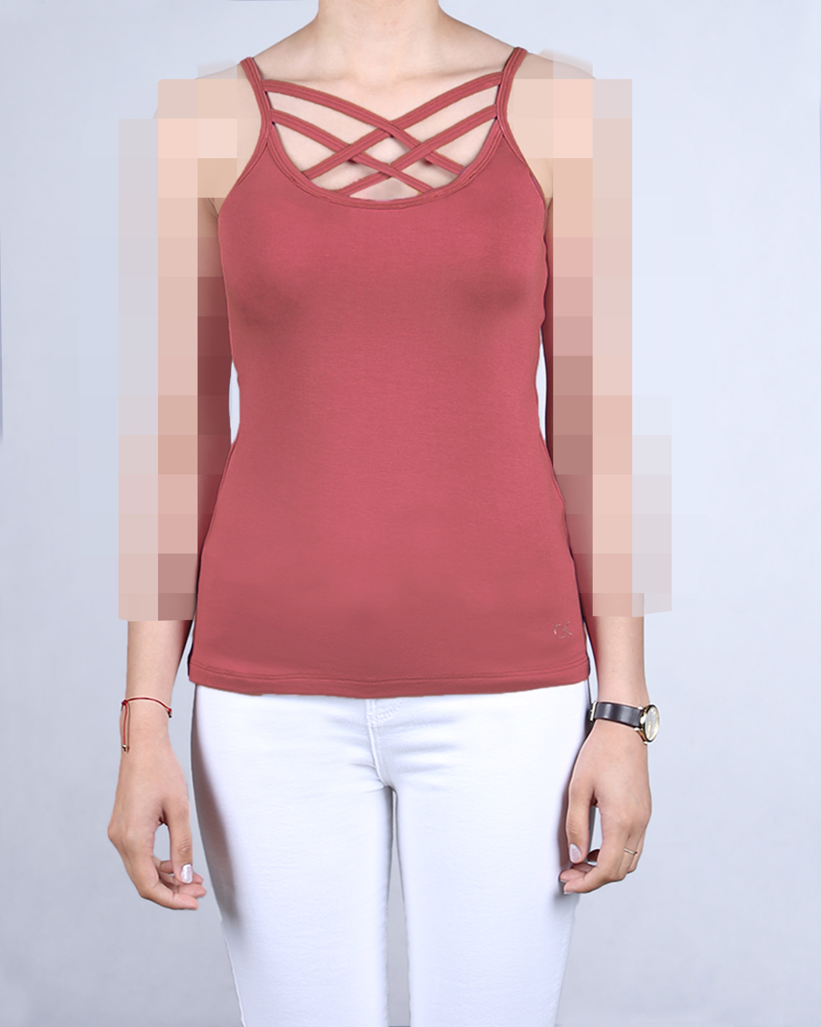 تاپ زنانه بند ضربدری