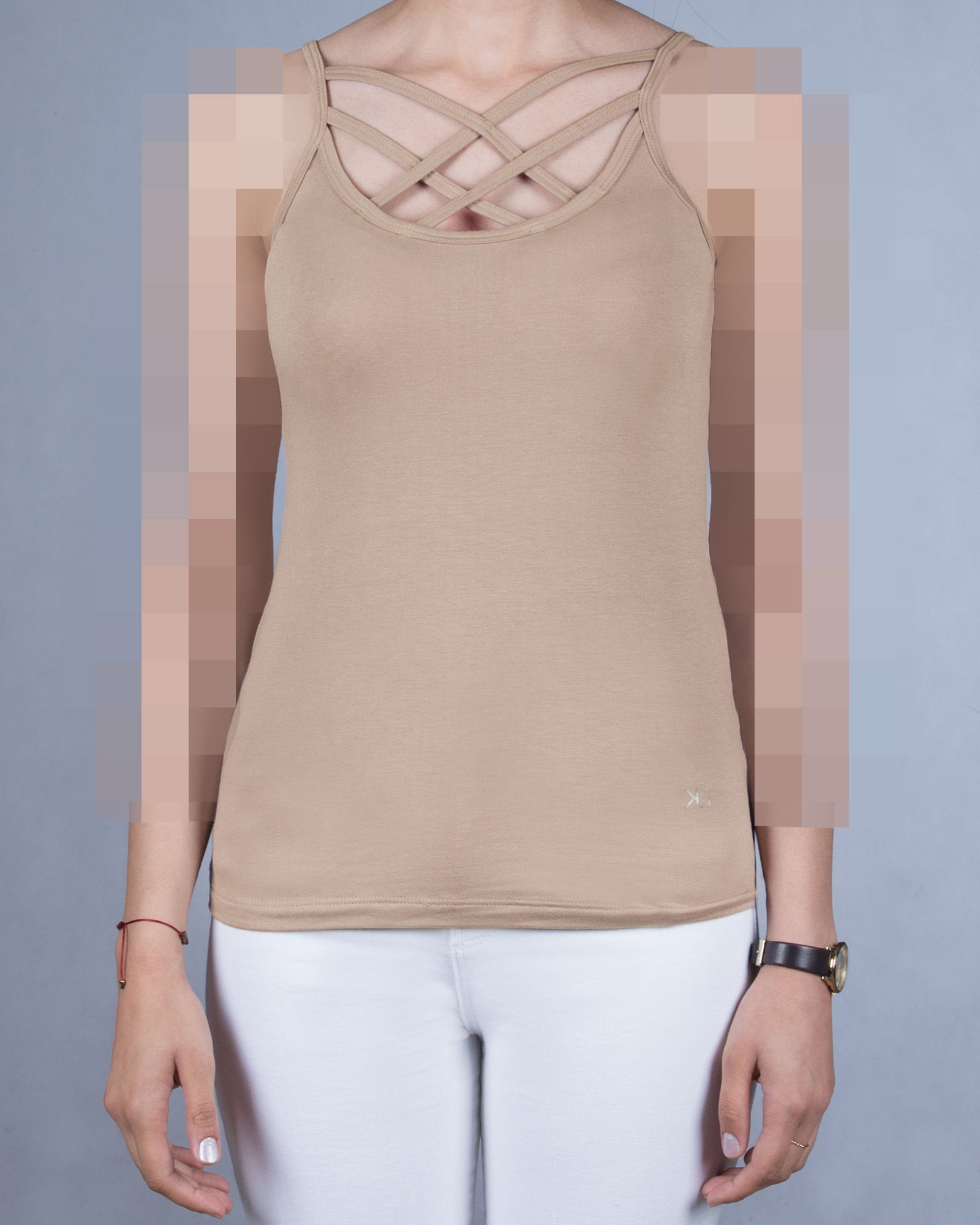 تاپ زنانه بند ضربدری