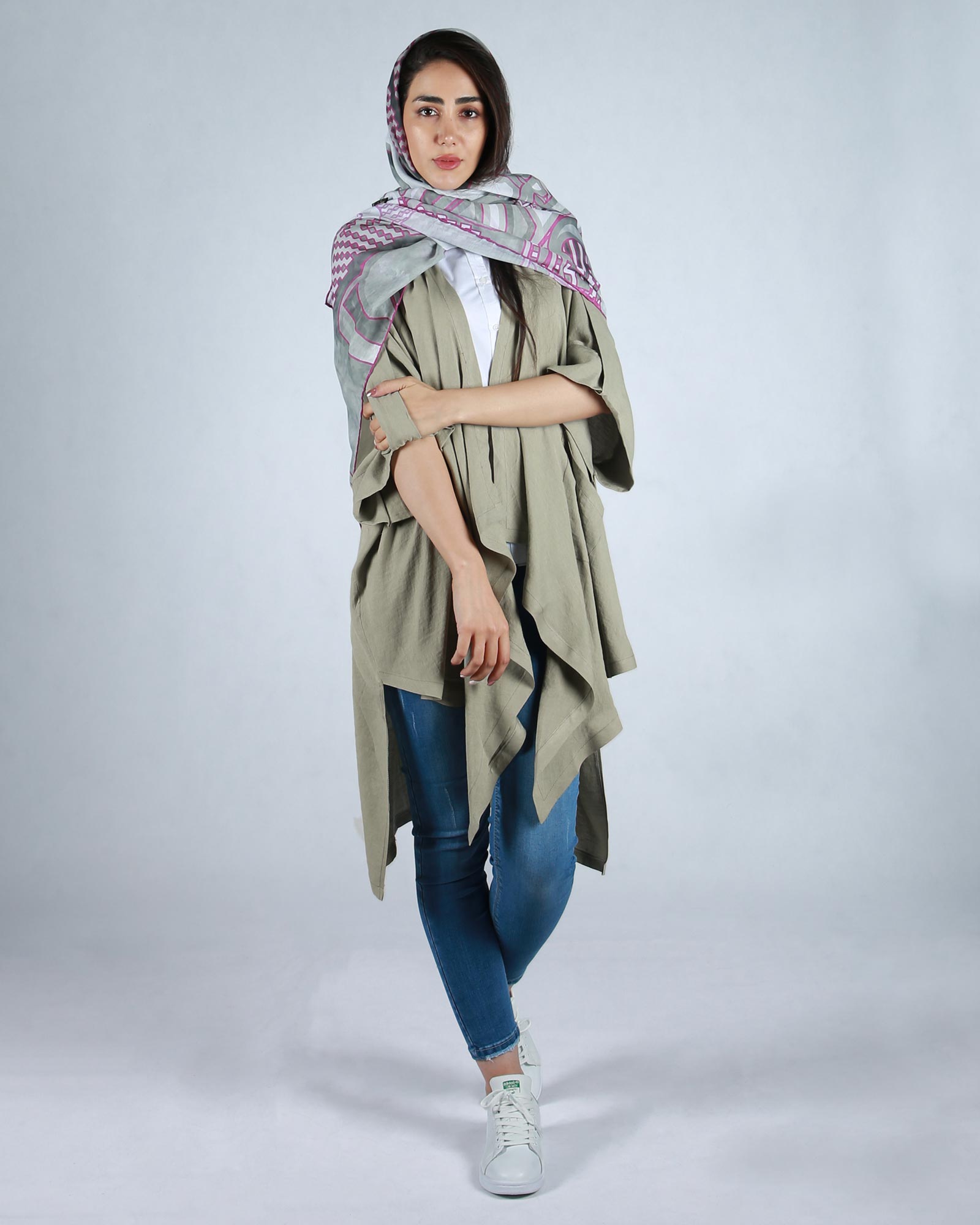 مانتو تابستانی نخی ساده - ماشی - محیطی