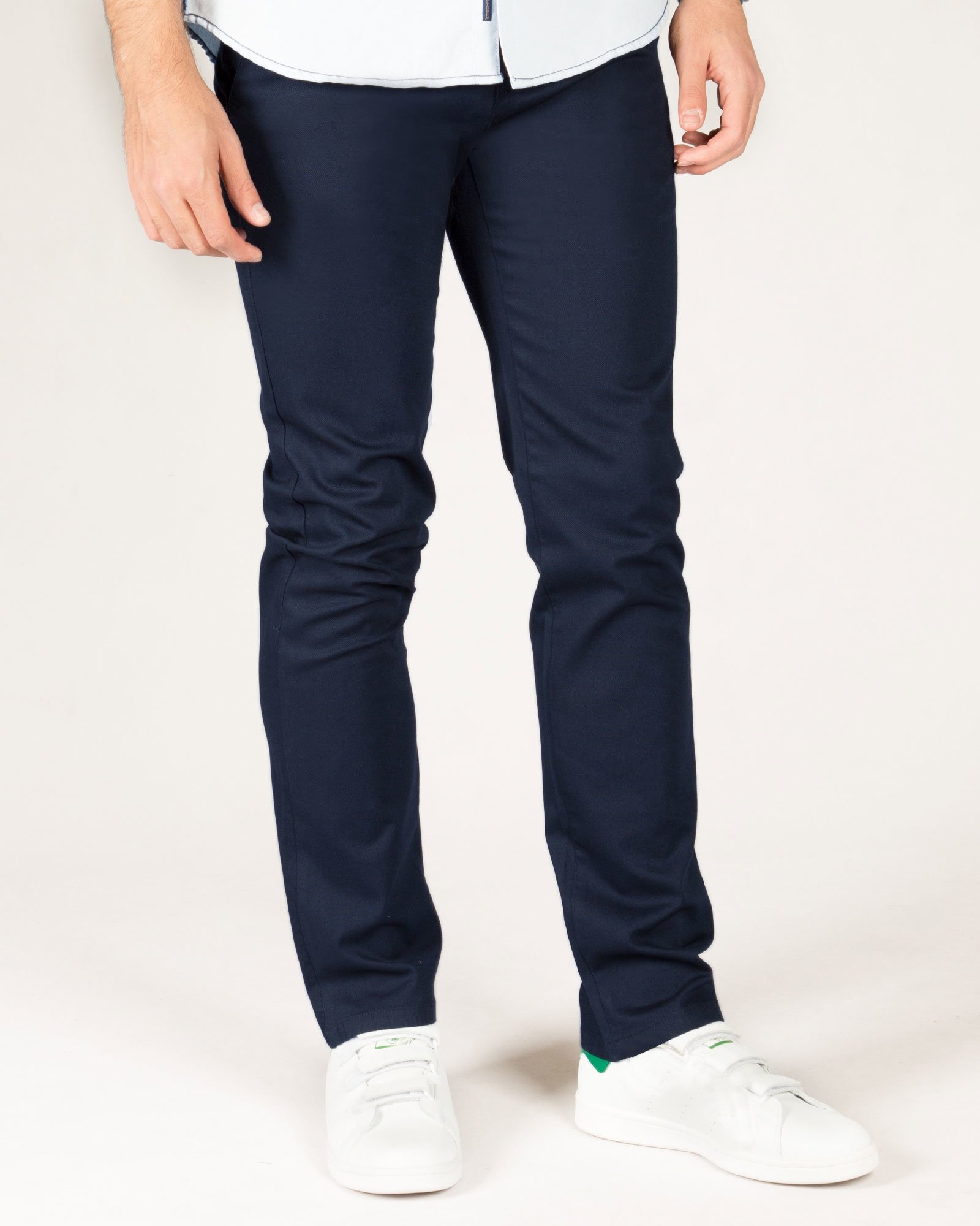 شلوار مردانه کتان راسته - سرمه‌ای تیره