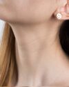 گوشواره دخترانه طرح ایموجی - نقره ای - گوشواره دخترانه