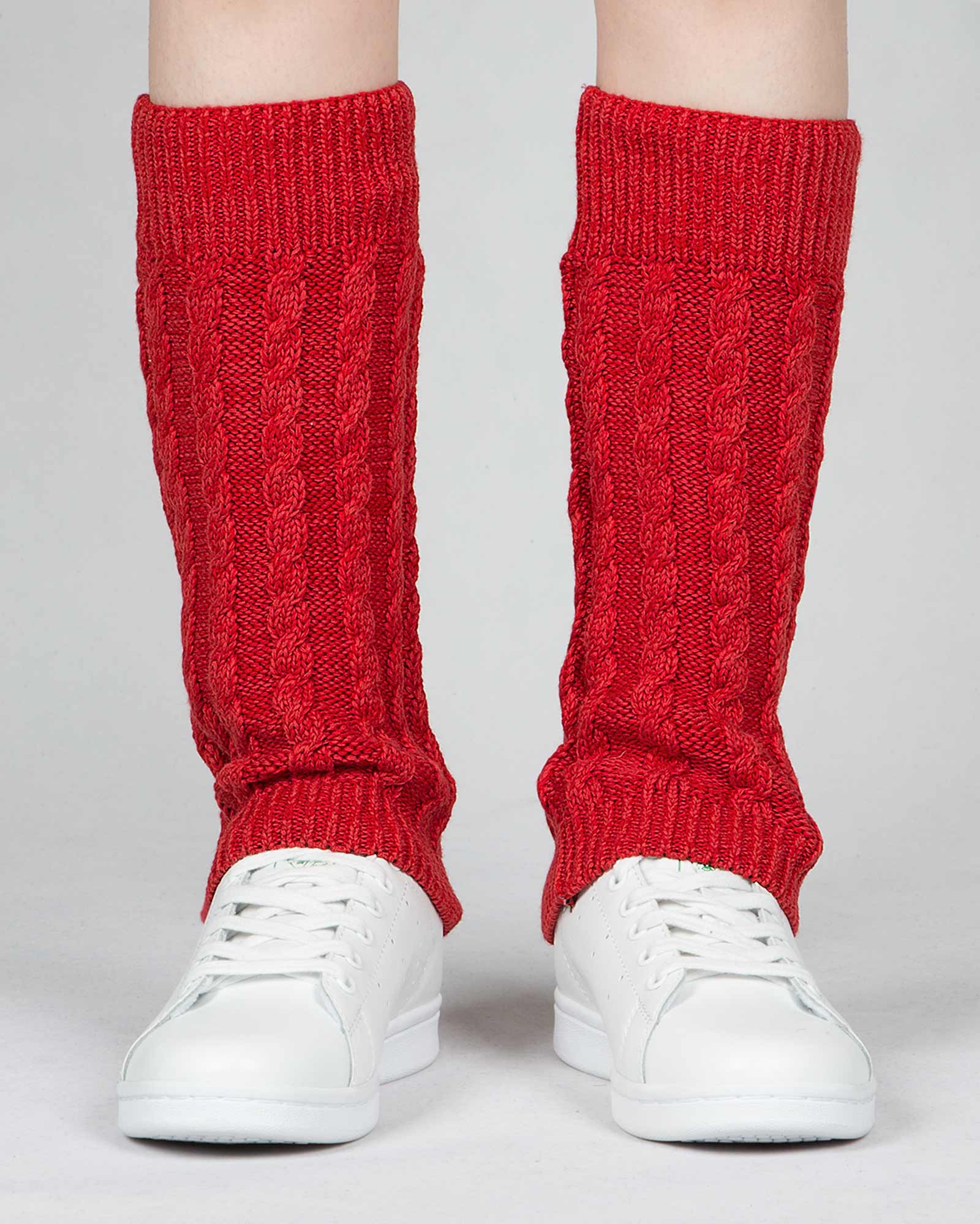 ساق پا بافت طرح مارپیچ - قرمز - رو به رو