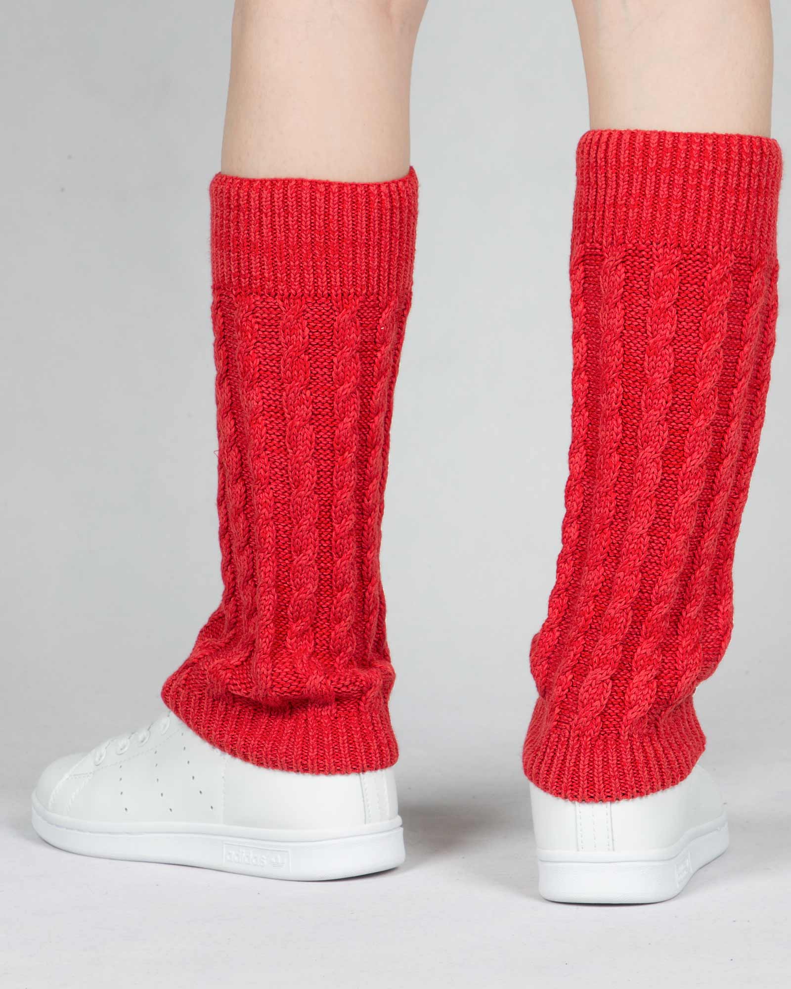 ساق پا بافت طرح مارپیچ - قرمز - پشت