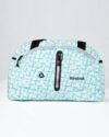 ساک ورزشی طرح دار سفید آبی - سفید - رو به رو