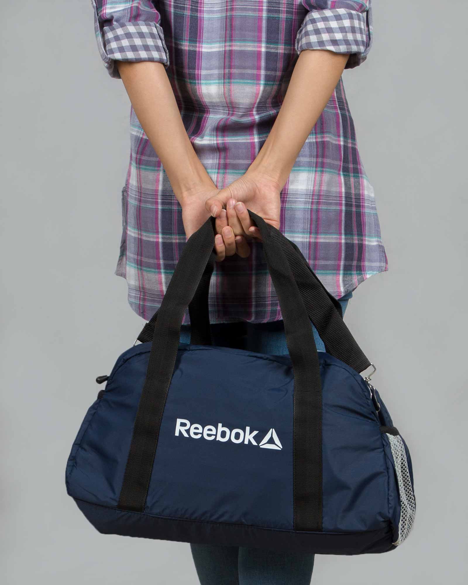 ساک ورزشی مدل ریبوک - سرمه ای تیره - زنانه