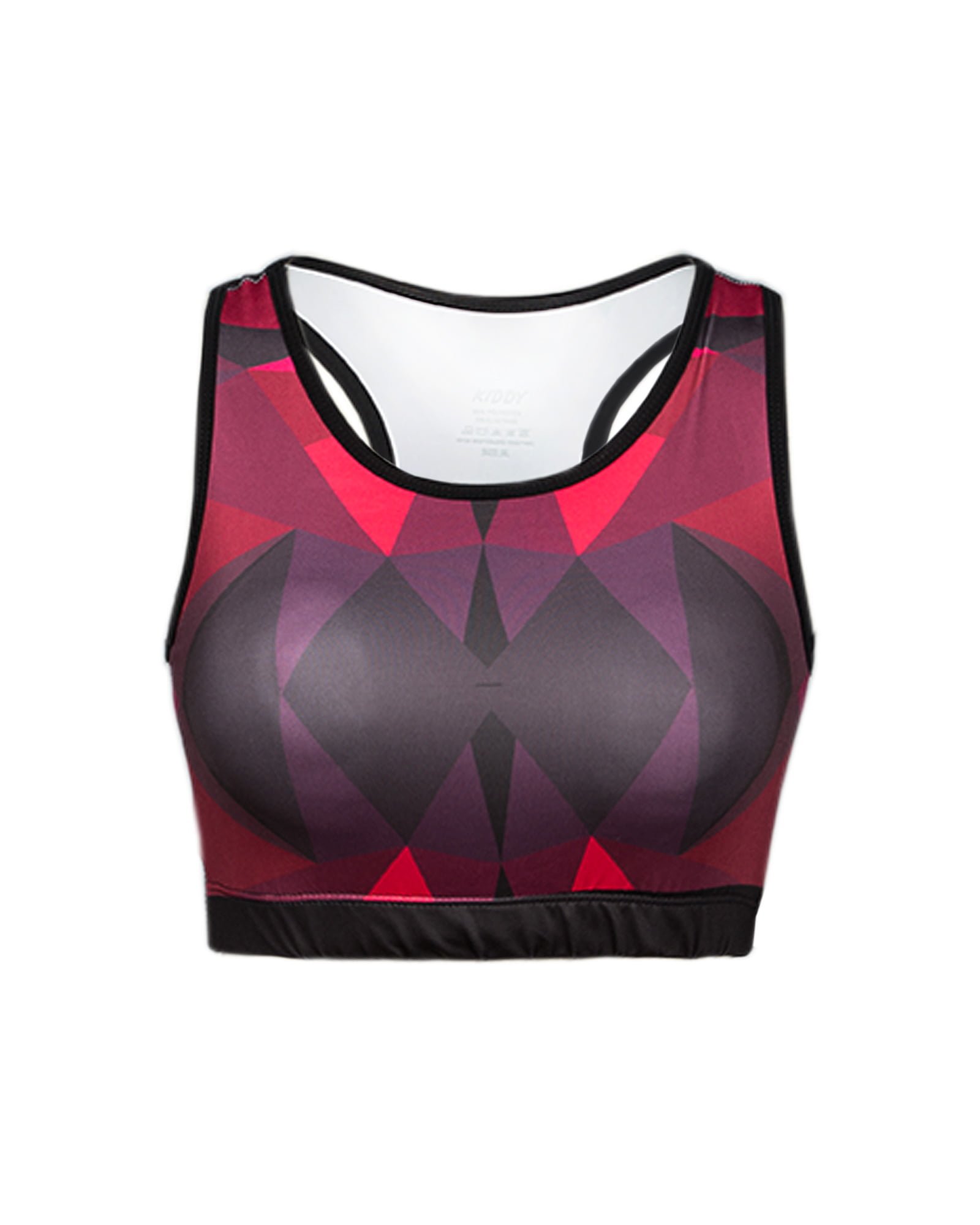 نیم تنه ورزشی دخترانه طرح دار - بنفش - رو به رو