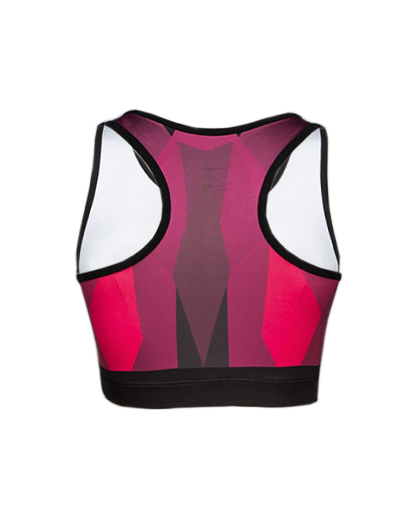 نیم تنه ورزشی دخترانه طرح دار - بنفش - پشت