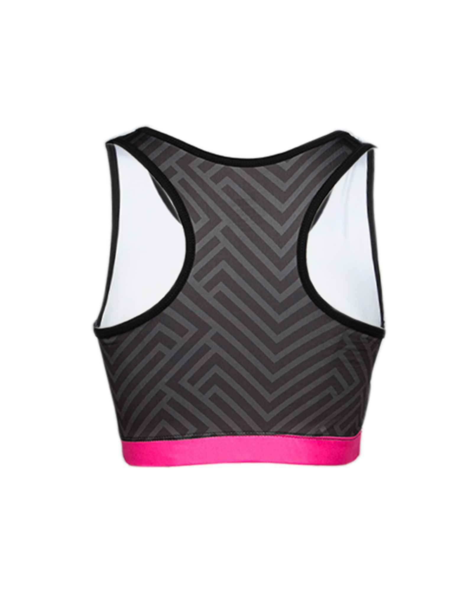 نیم تنه ورزشی طرح دار زنانه - دودی - پشت