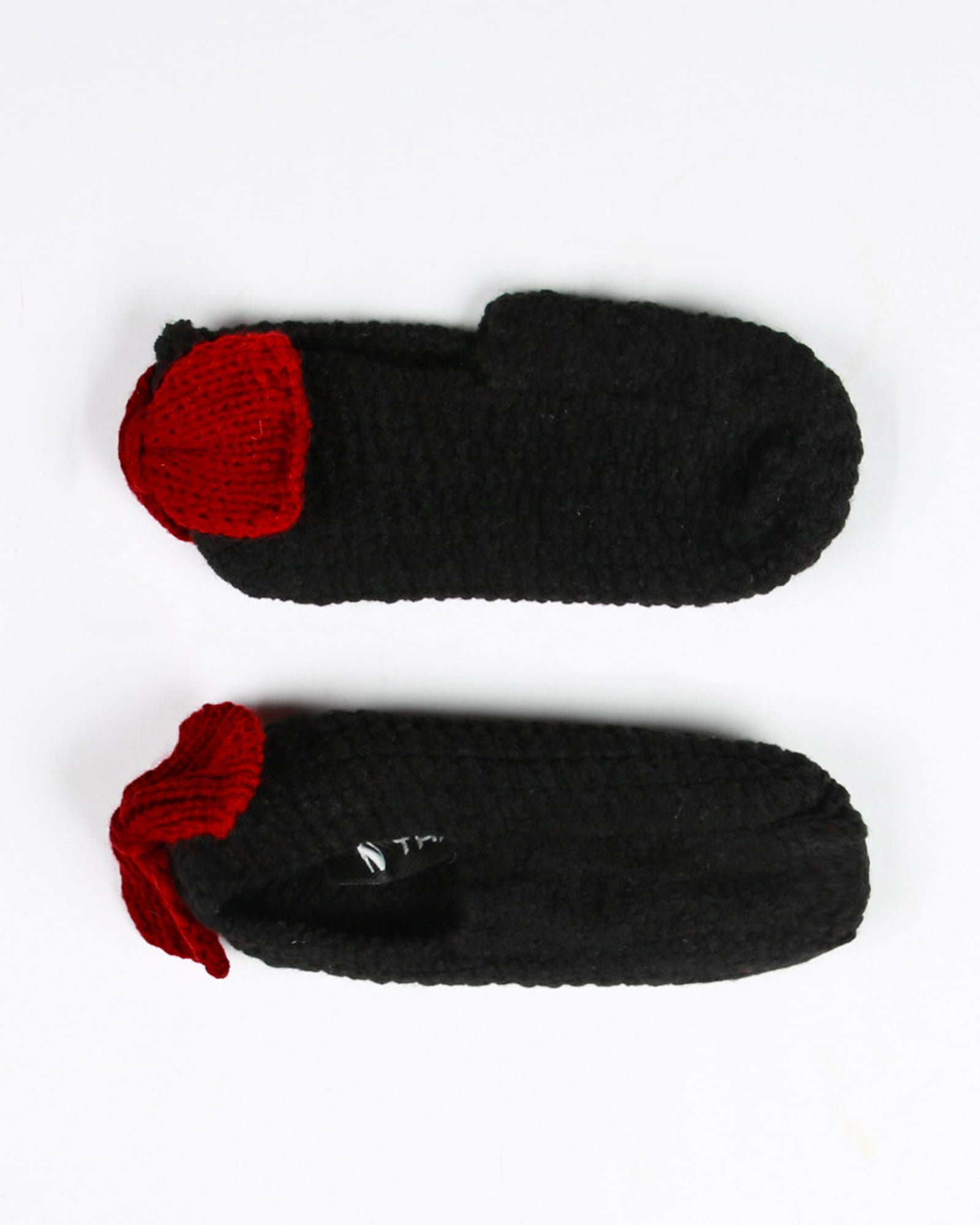 پاپوش بافت دخترانه پاپیون دار - مشکی - بالا