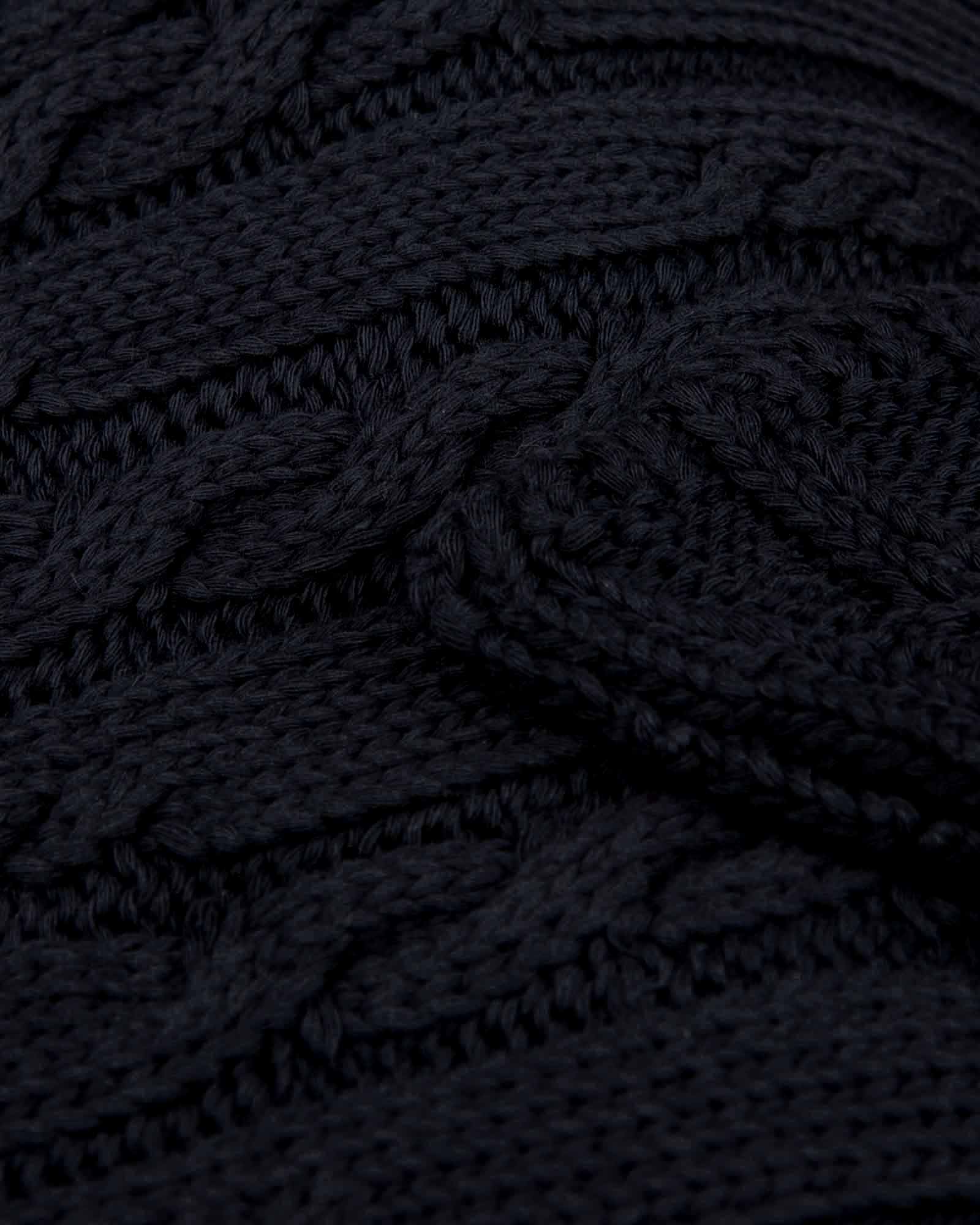 کلاه کج و شال گردن و دست پوش بافت - خاکستری تیره - بافتنی