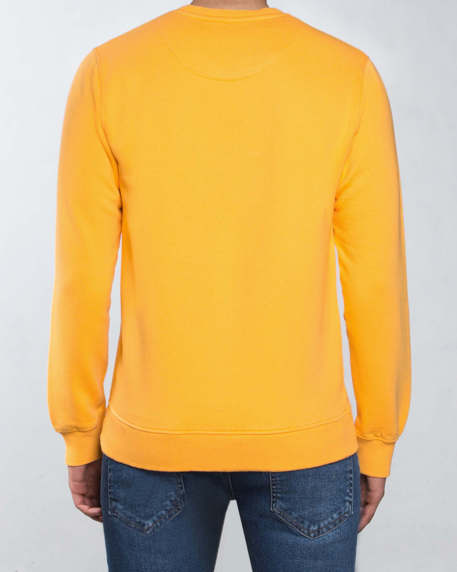 بلوز دورس طرح دار اسپرت مردانه - لیمویی - پشت