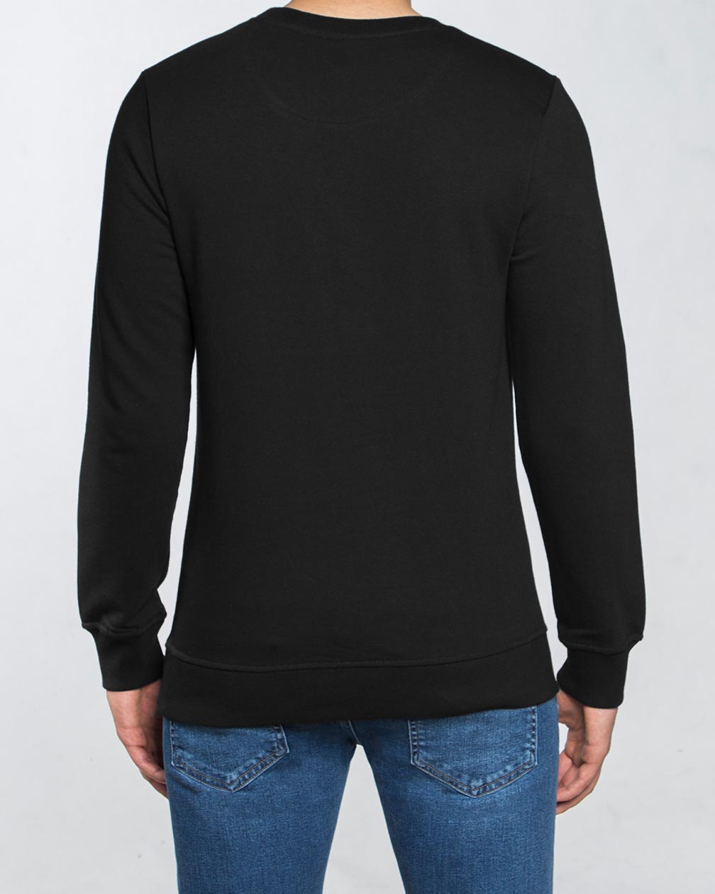 بلوز مردانه آستین بلند اسپرت - مشکی - پشت