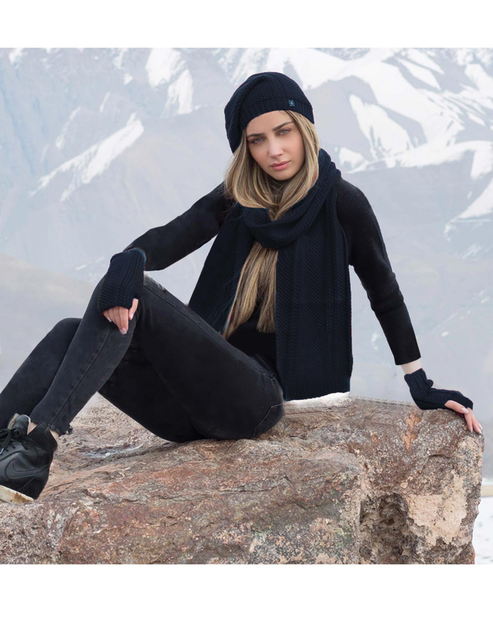 کلاه کج و شال گردن 15010 (2)