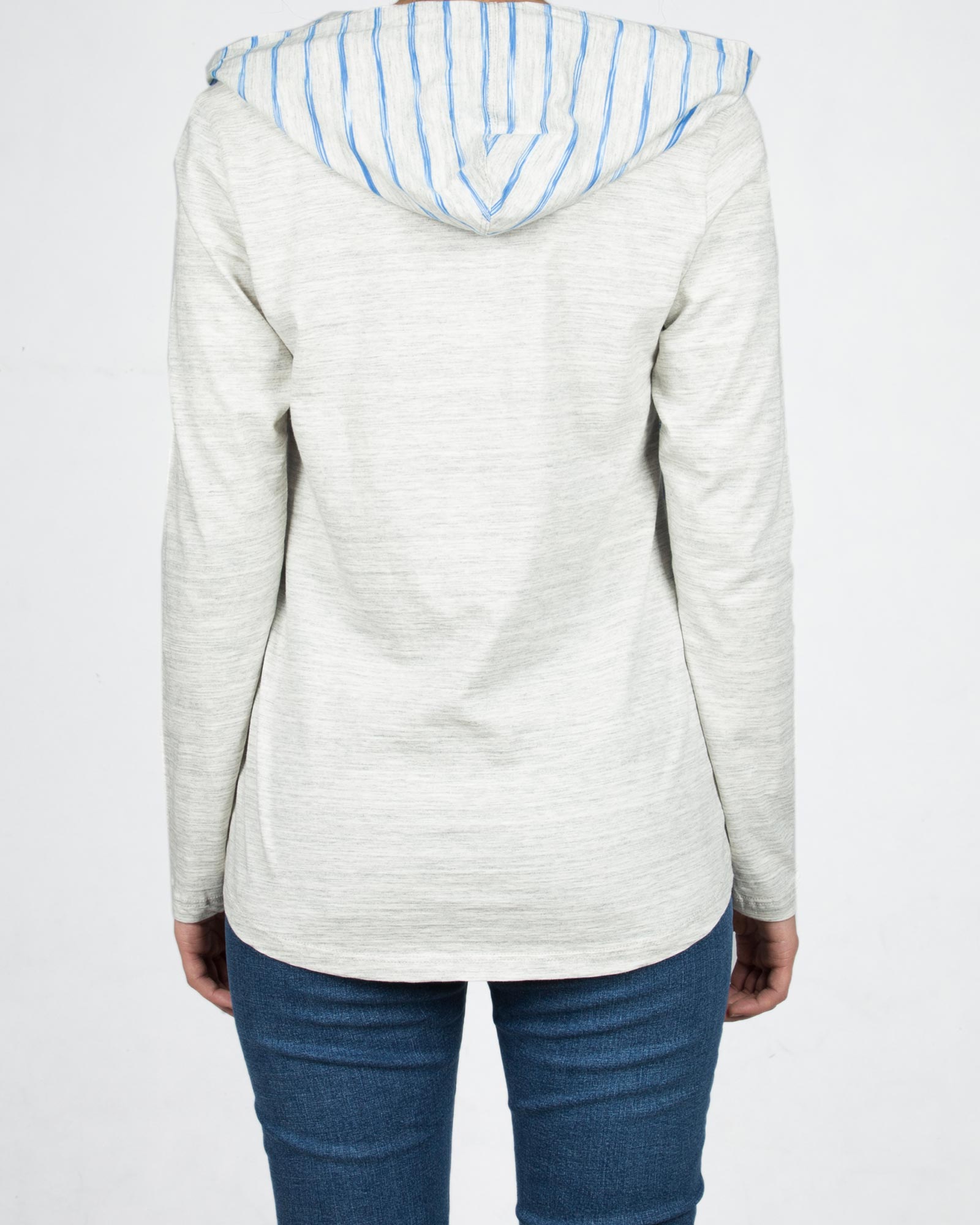 هودی نازک زنانه-آبی آسمانی-پشت