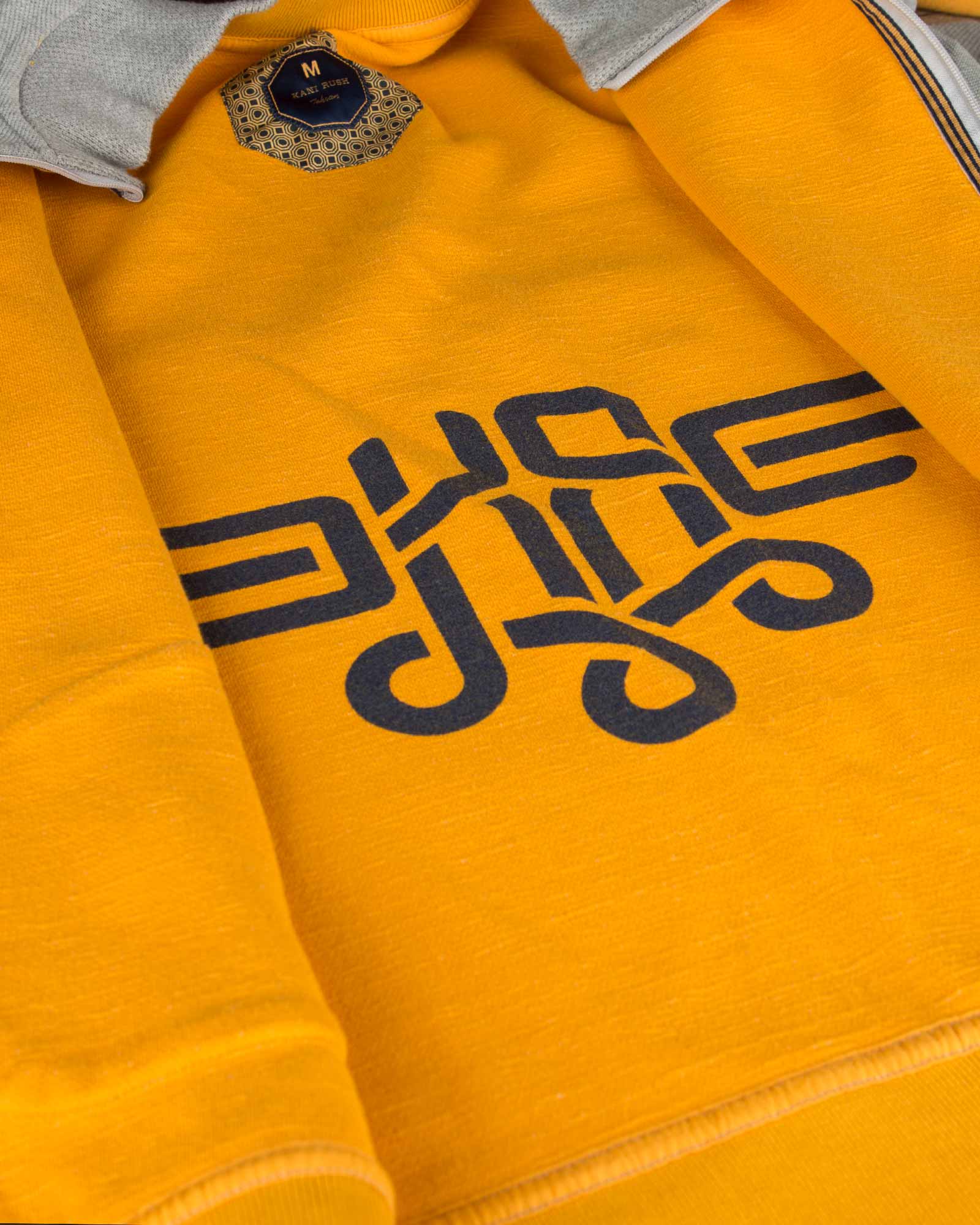 سویشرت جودون یقه ایستاده - طوسی کمرنگ - طرح داخل