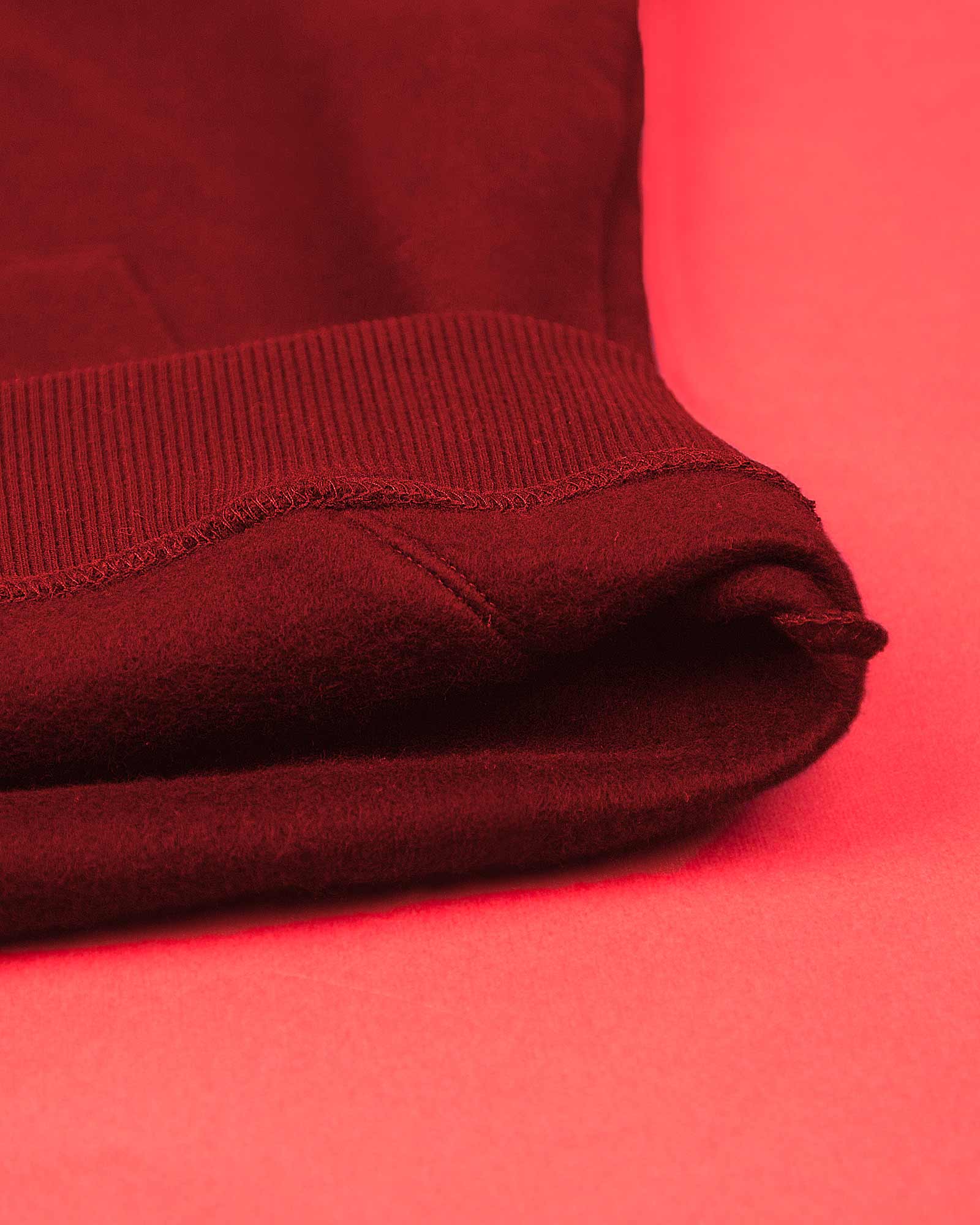 هودی نخ پنبه ای اسپرت مردانه - شرابی - نخ پنبه