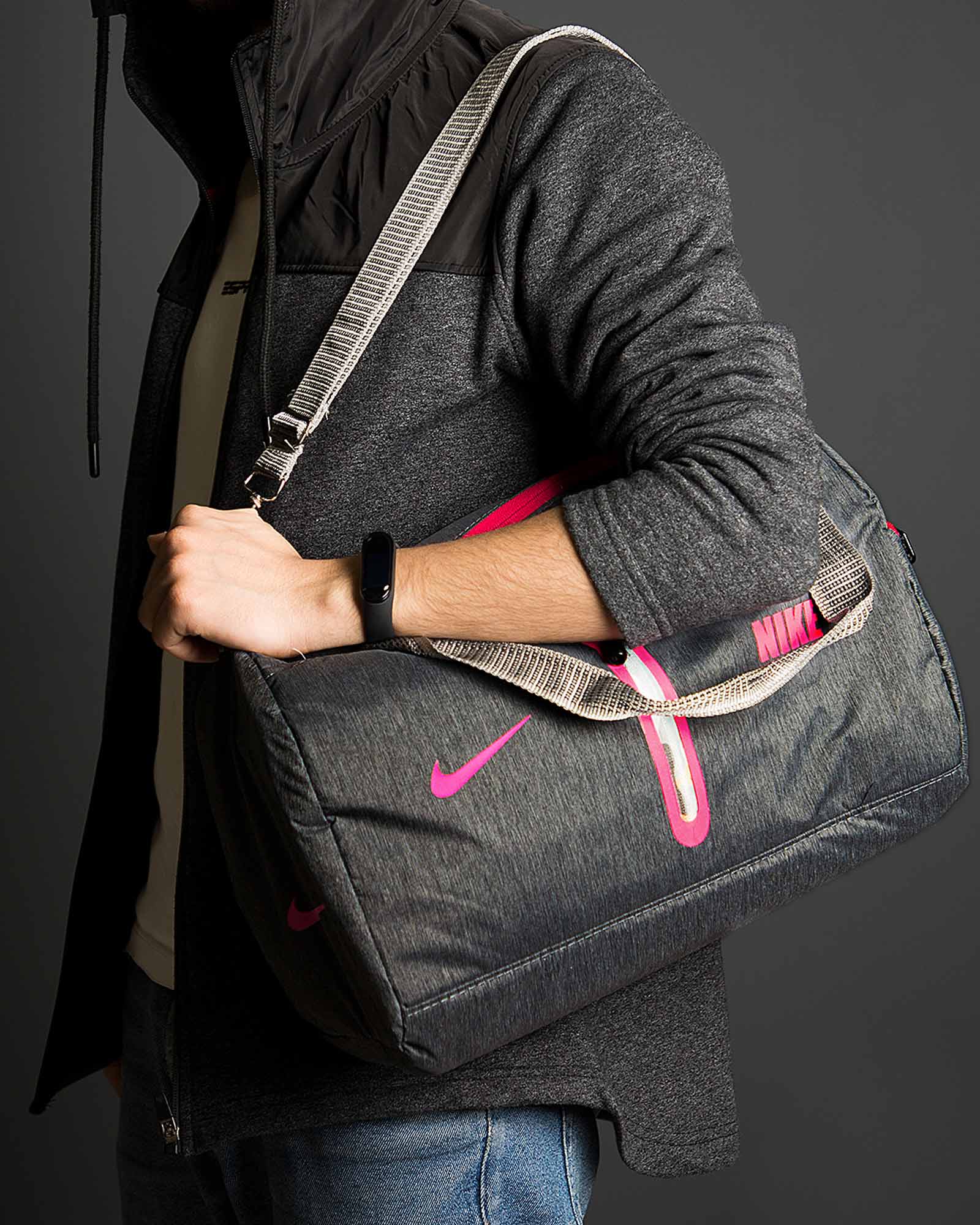 ساک ورزشی بزرگ نایک - ملانژ پررنگ - محیطی