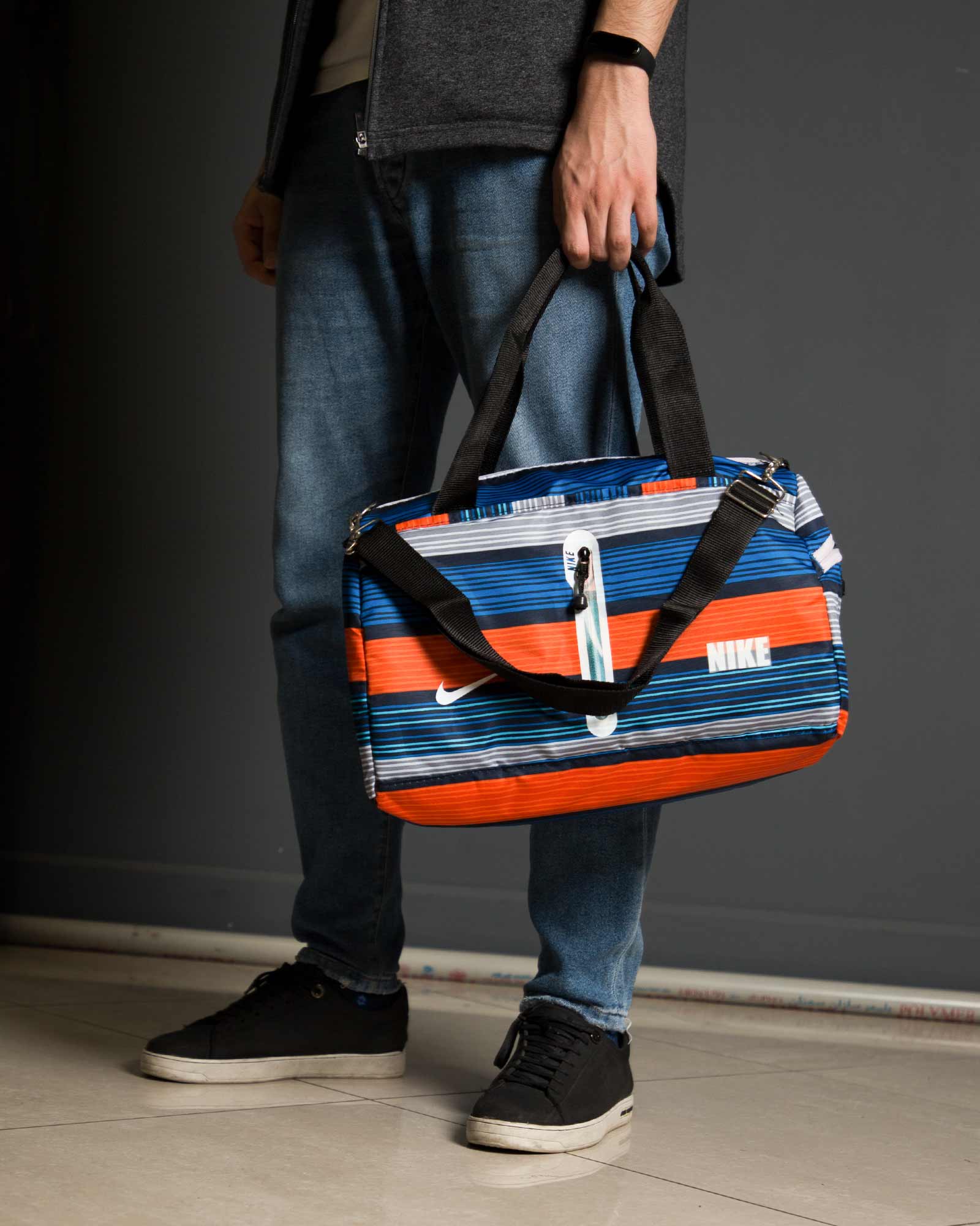 ساک ورزشی راه راه نایک - چند رنگ - محیطی