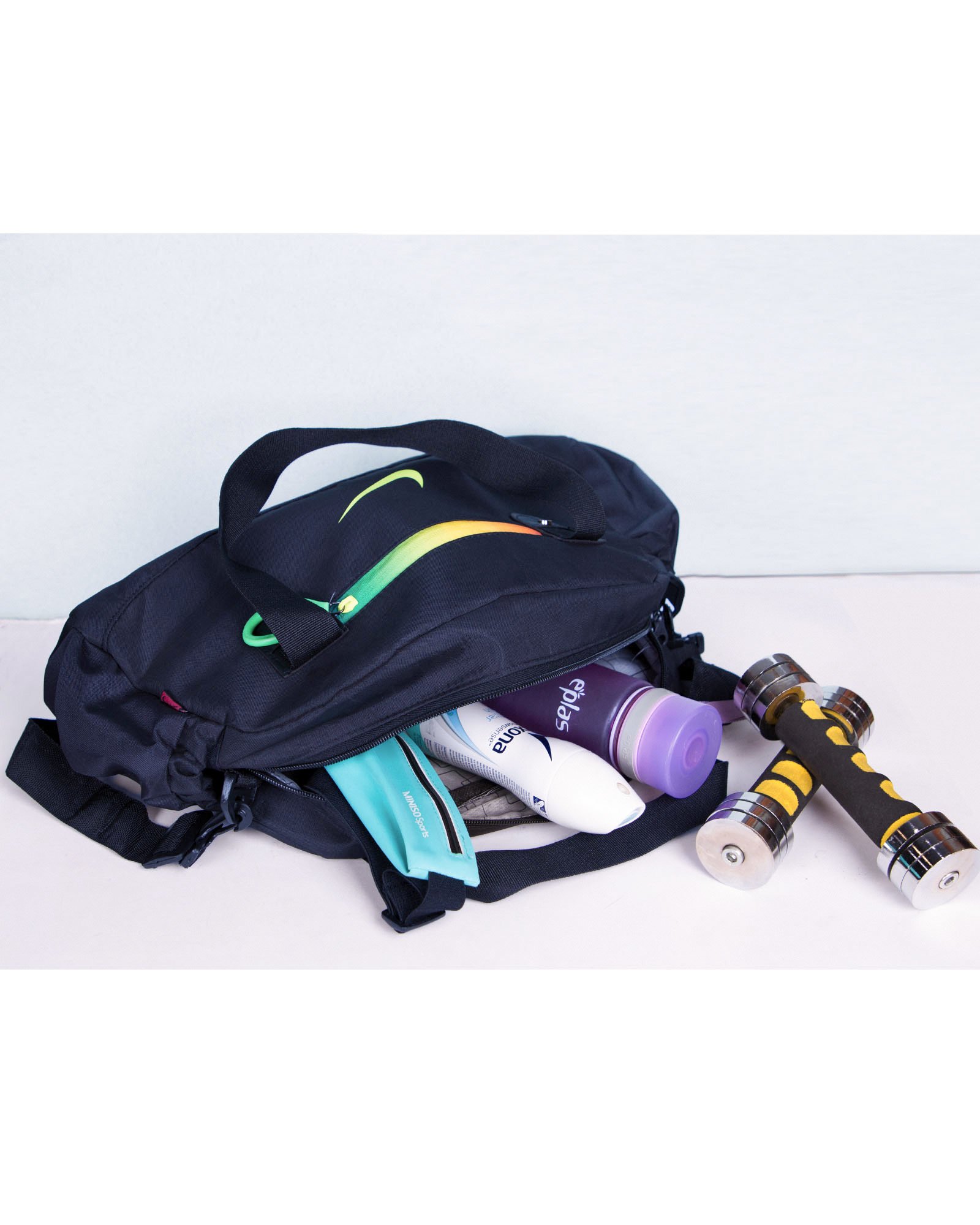 ساک ورزشی طرح نایک - سرمه‌ای - کیف بزرگ و جادار