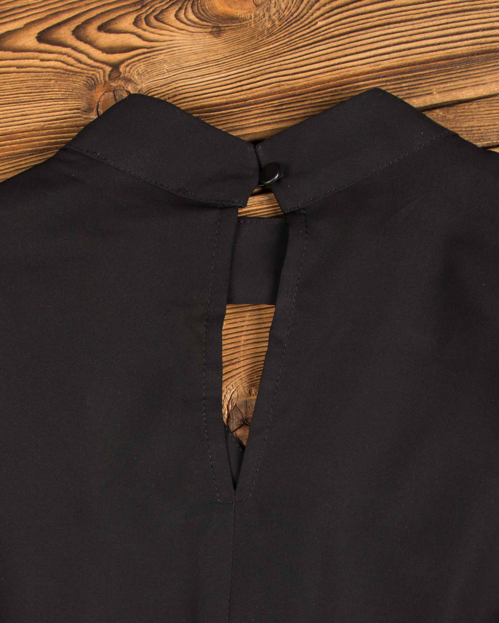 بلوز مجلسی یقه هفت-مشکی-پشت