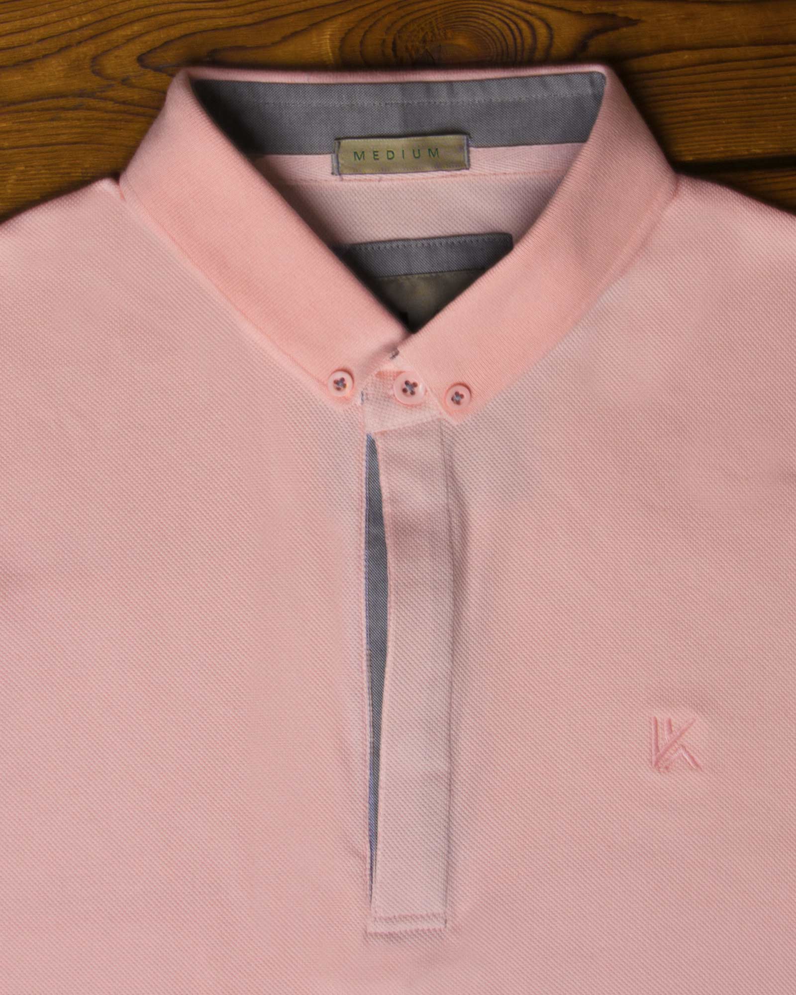 پولوشرت ساده جودون مردانه - صورتی - تیشرت یقه‌دار وادین‌کوک