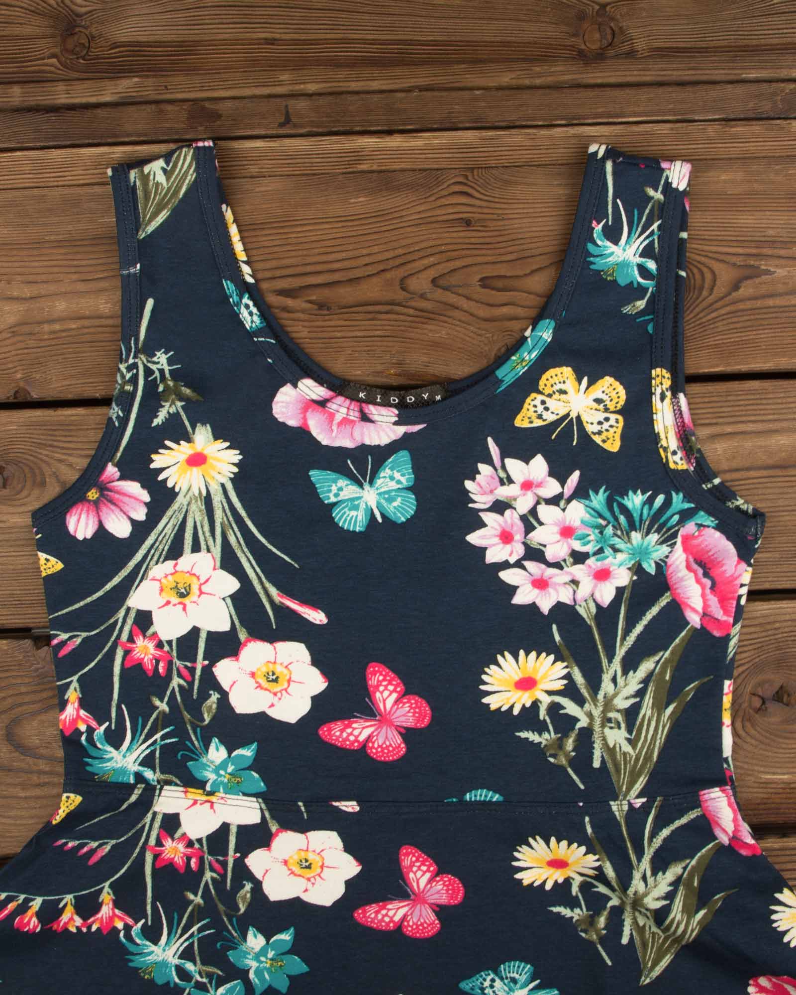 ` سرمه ای طرح دار-سرمه ای تیره-یقه