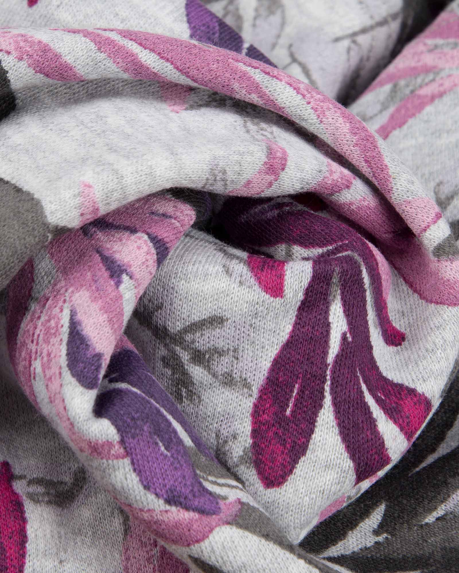 پیراهن دخترانه طرح برگ-طوسی کمرنگ-جنس