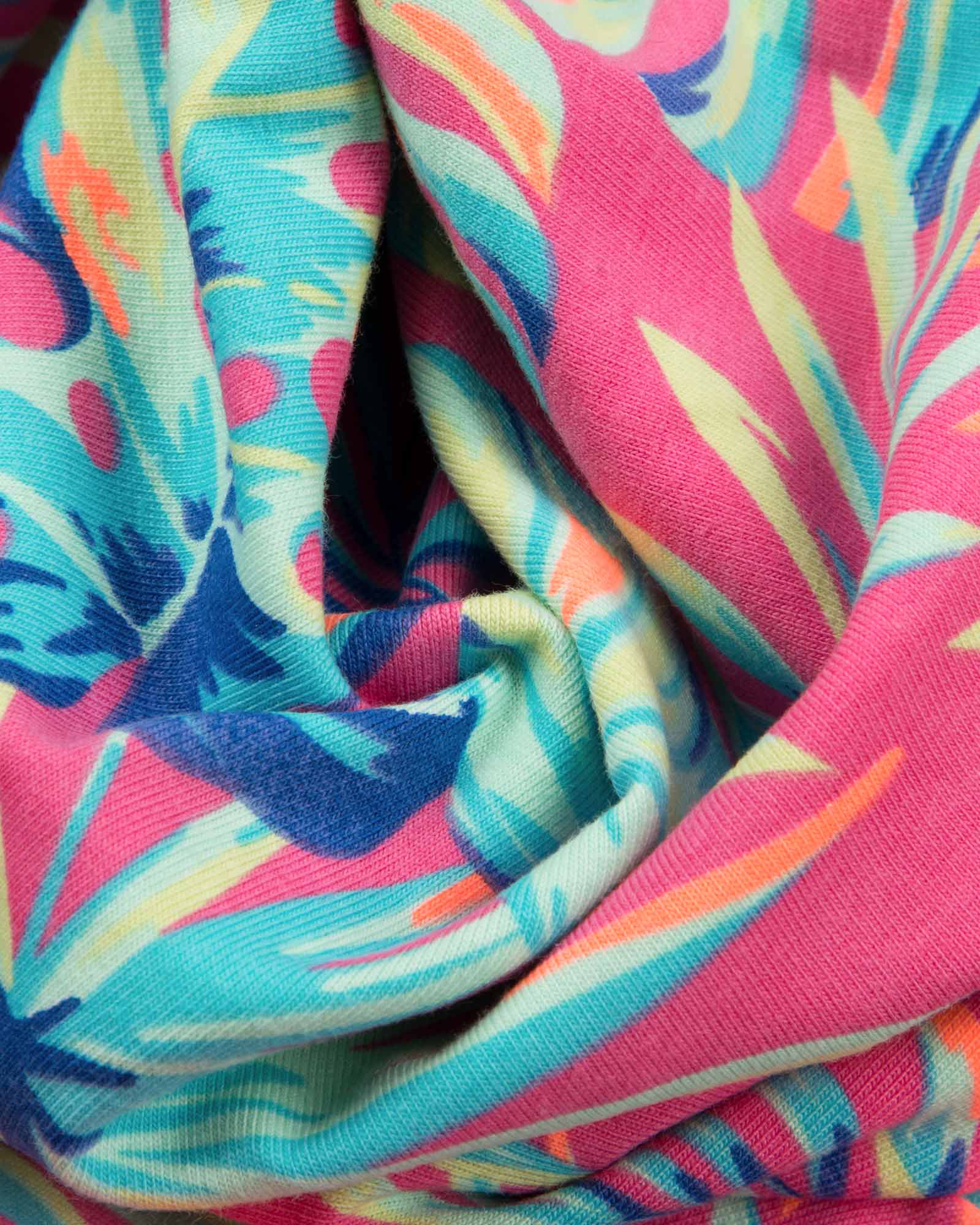 پیراهن دخترانه طرح هاوایی-ارغوانی روشن-جنس