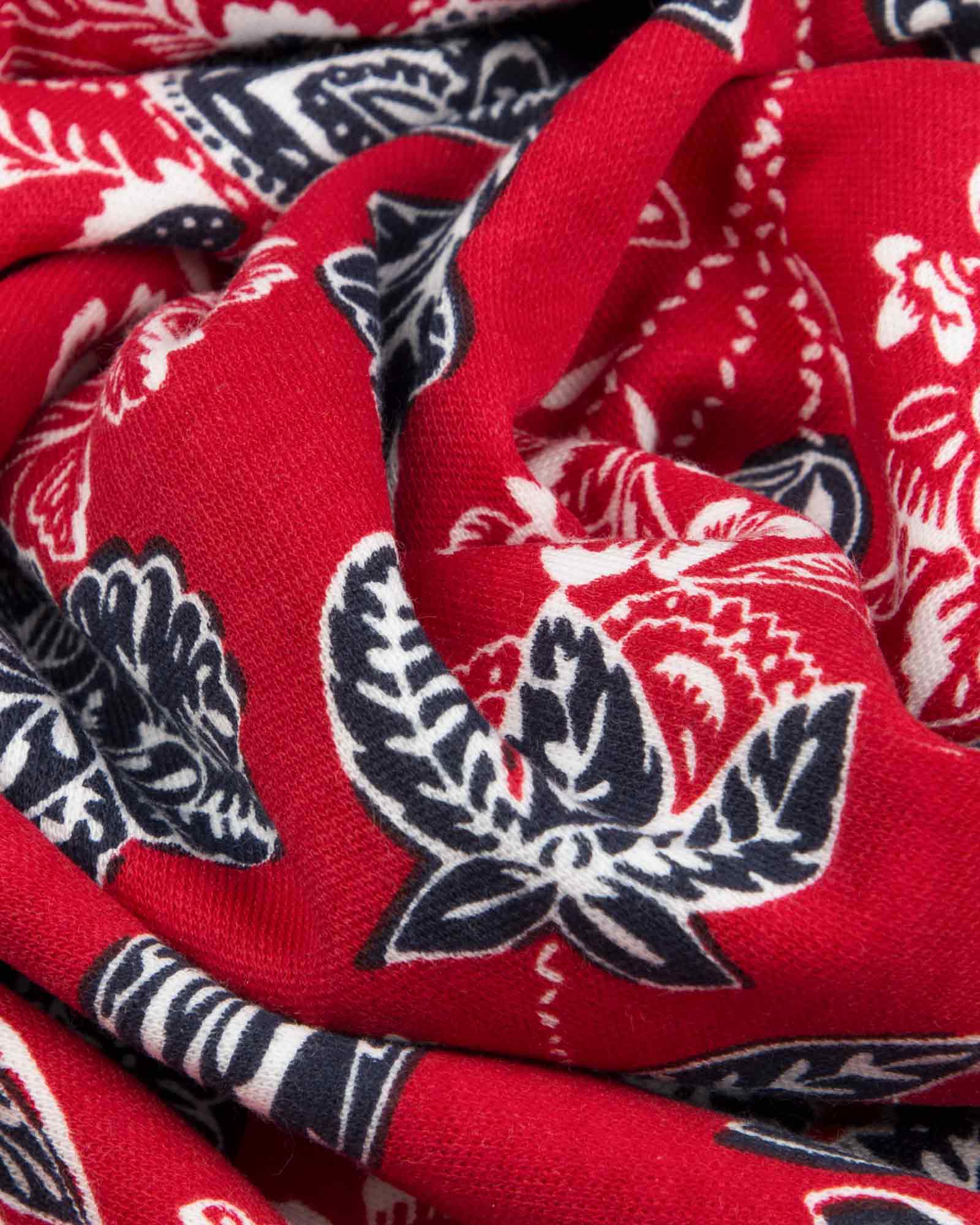 پیراهن دخترانه قرمز طرح دار-قرمز-جنس