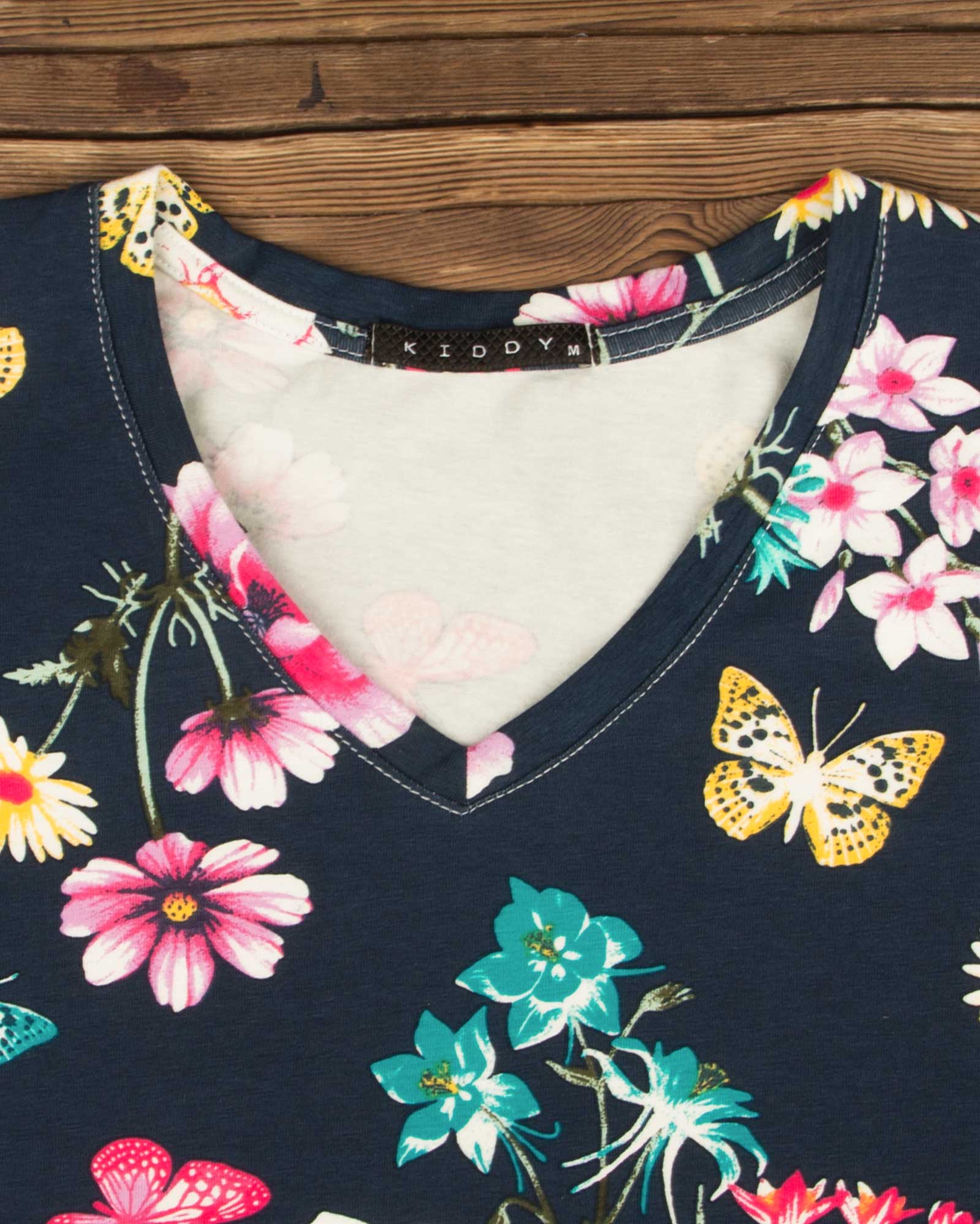 ست بلوز شلوار طرح دار زنانه- چندرنگ - روبه-رو