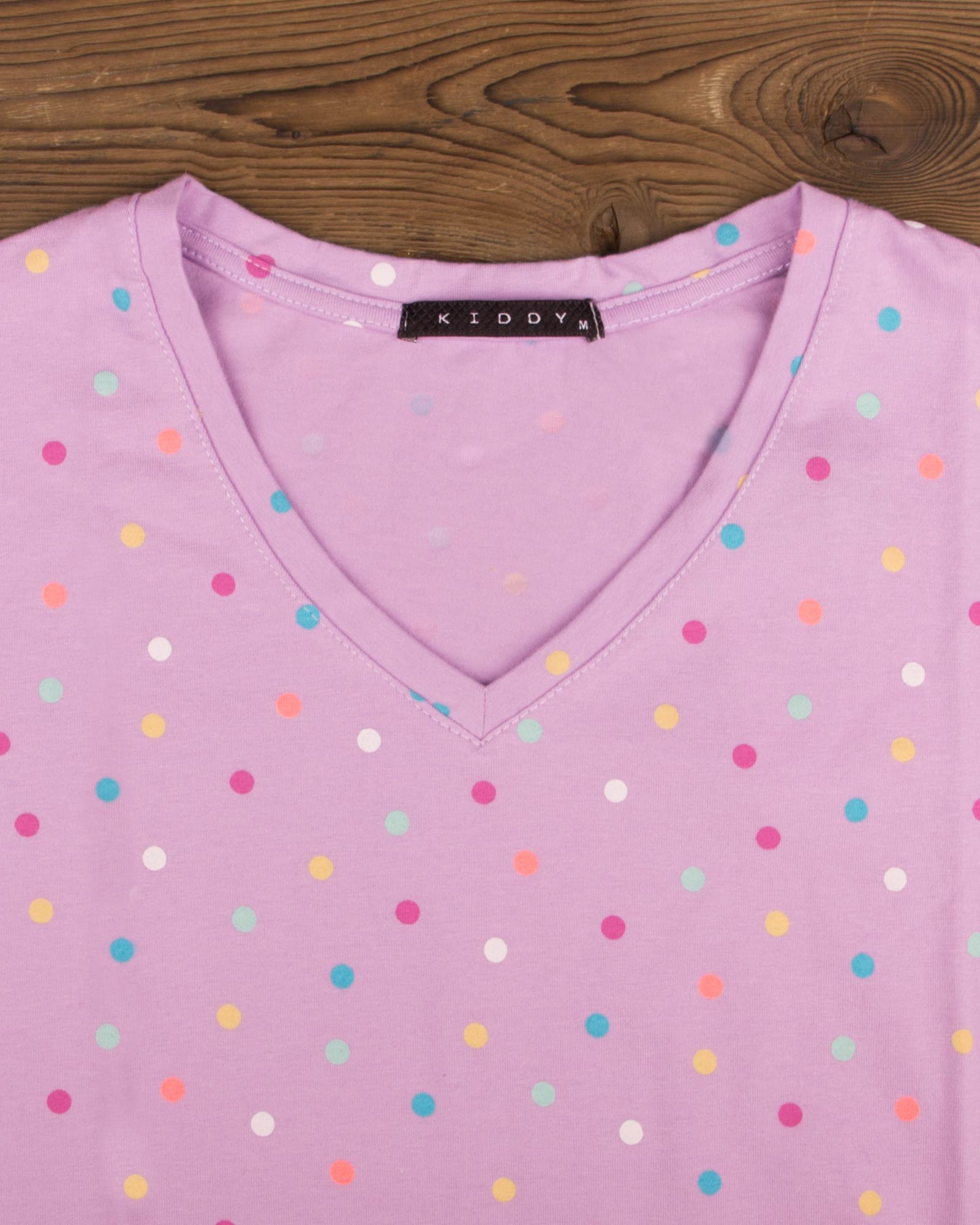 ست بلوز شلوار طرح دار زنانه- یاسی کدر - روبه-رو