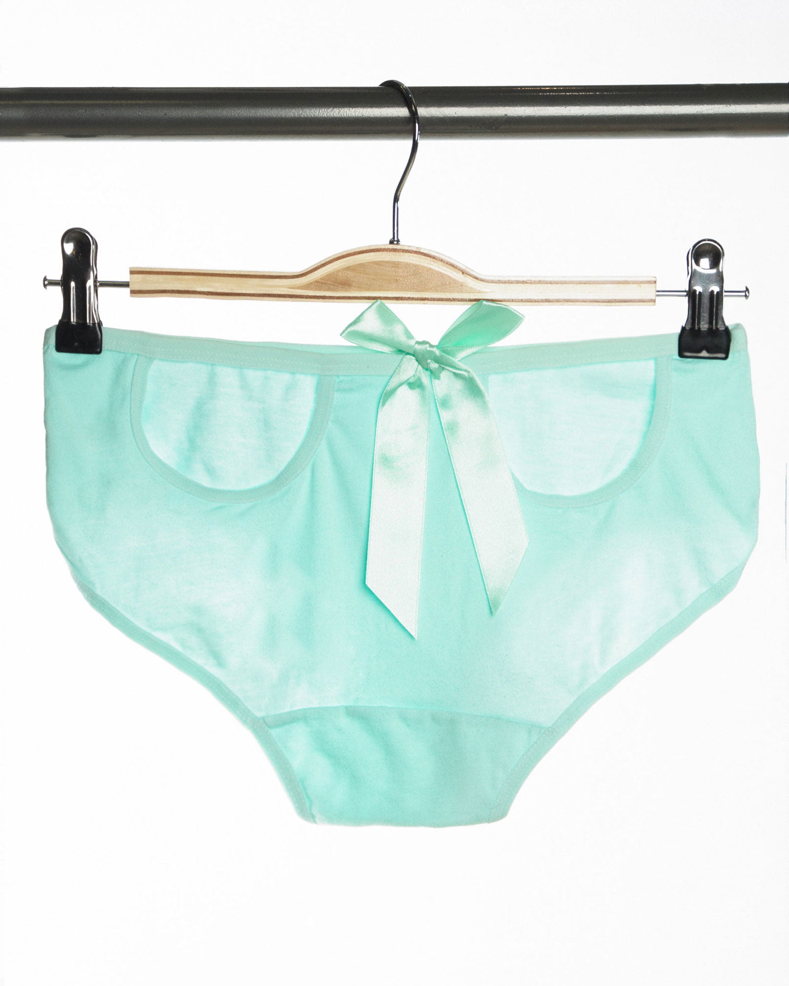 شورت اسلیپ زنانه- سبز زمردی- پشت-محیطی