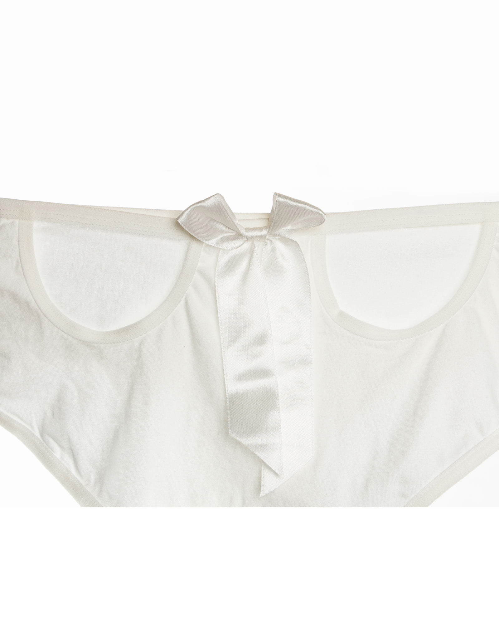 شورت اسلیپ زنانه- سفید- طرح-پشت