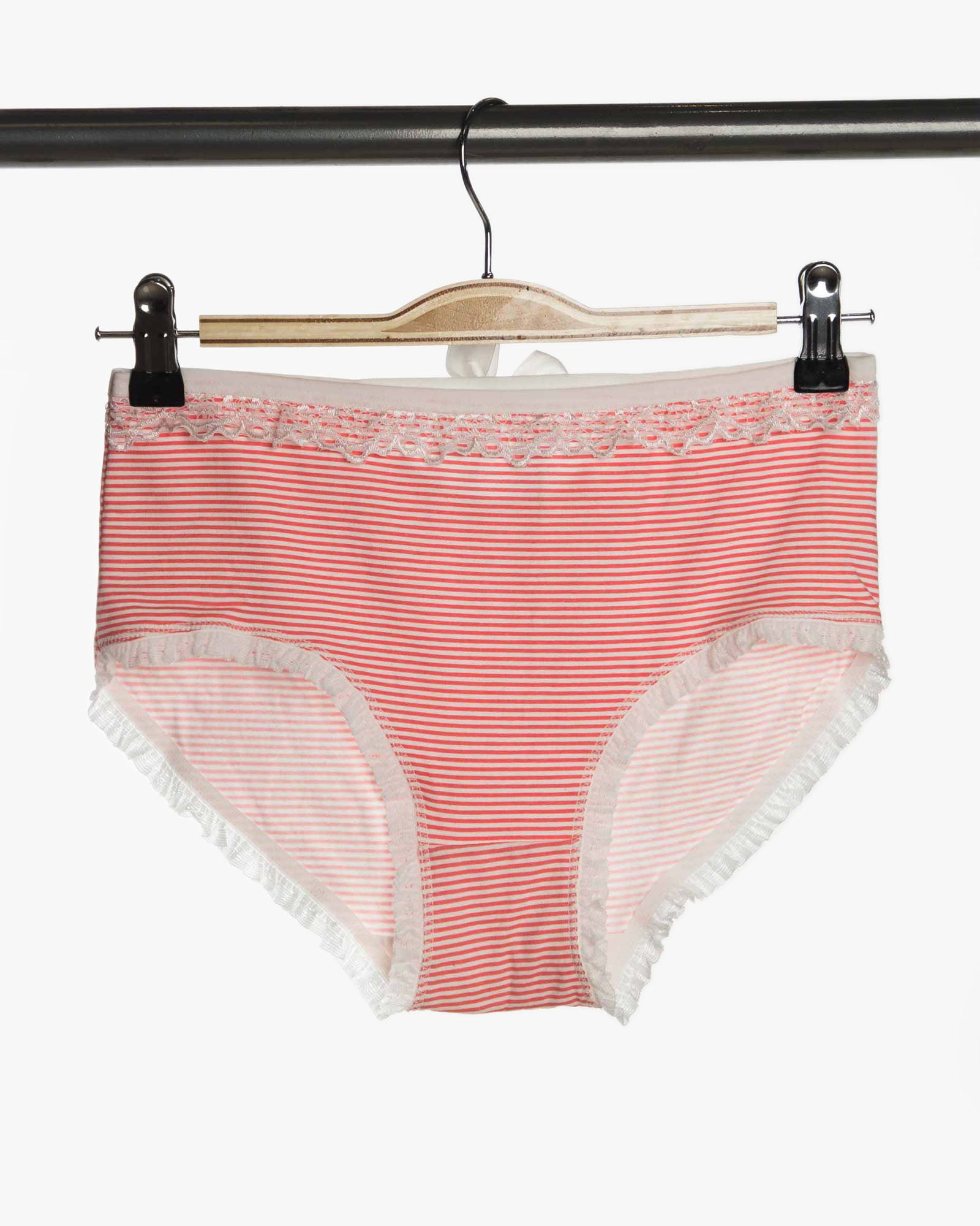 شورت اسلیپ طرح دار زنانه- صورتی- روبه-رو