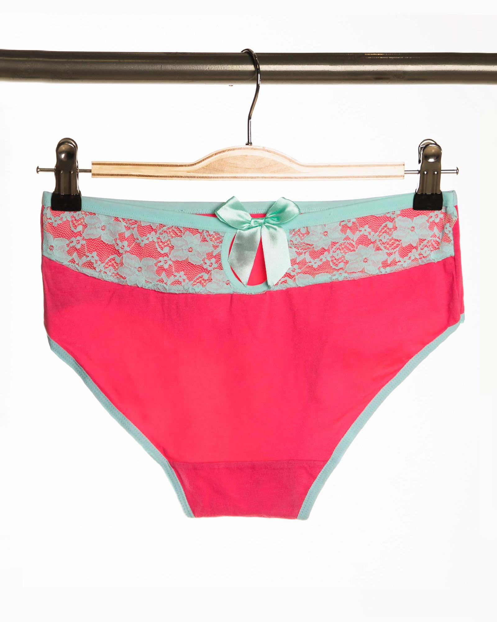 شورت زنانه ساده- سرخابی- پشت