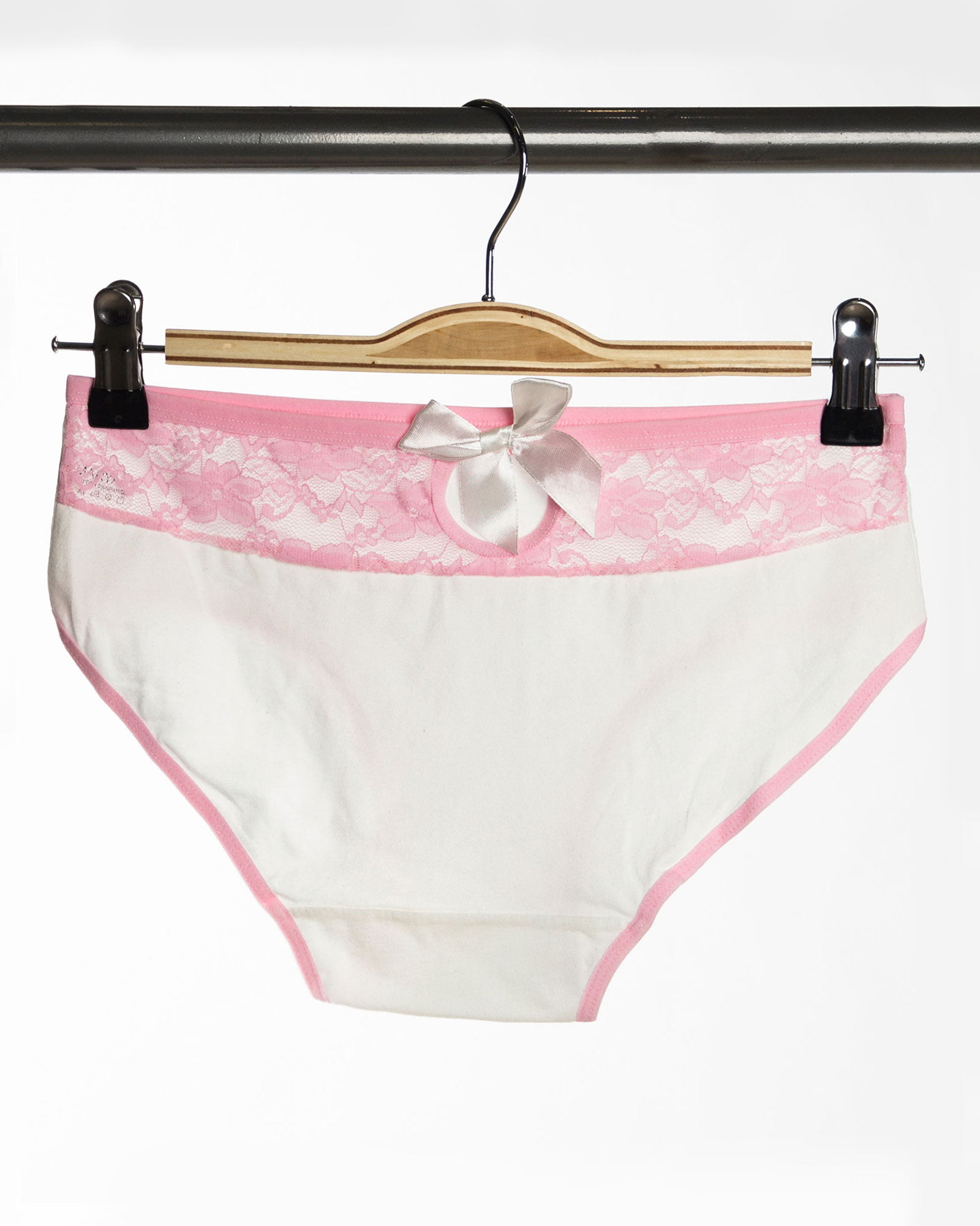 شورت زنانه ساده- سفید-پشت