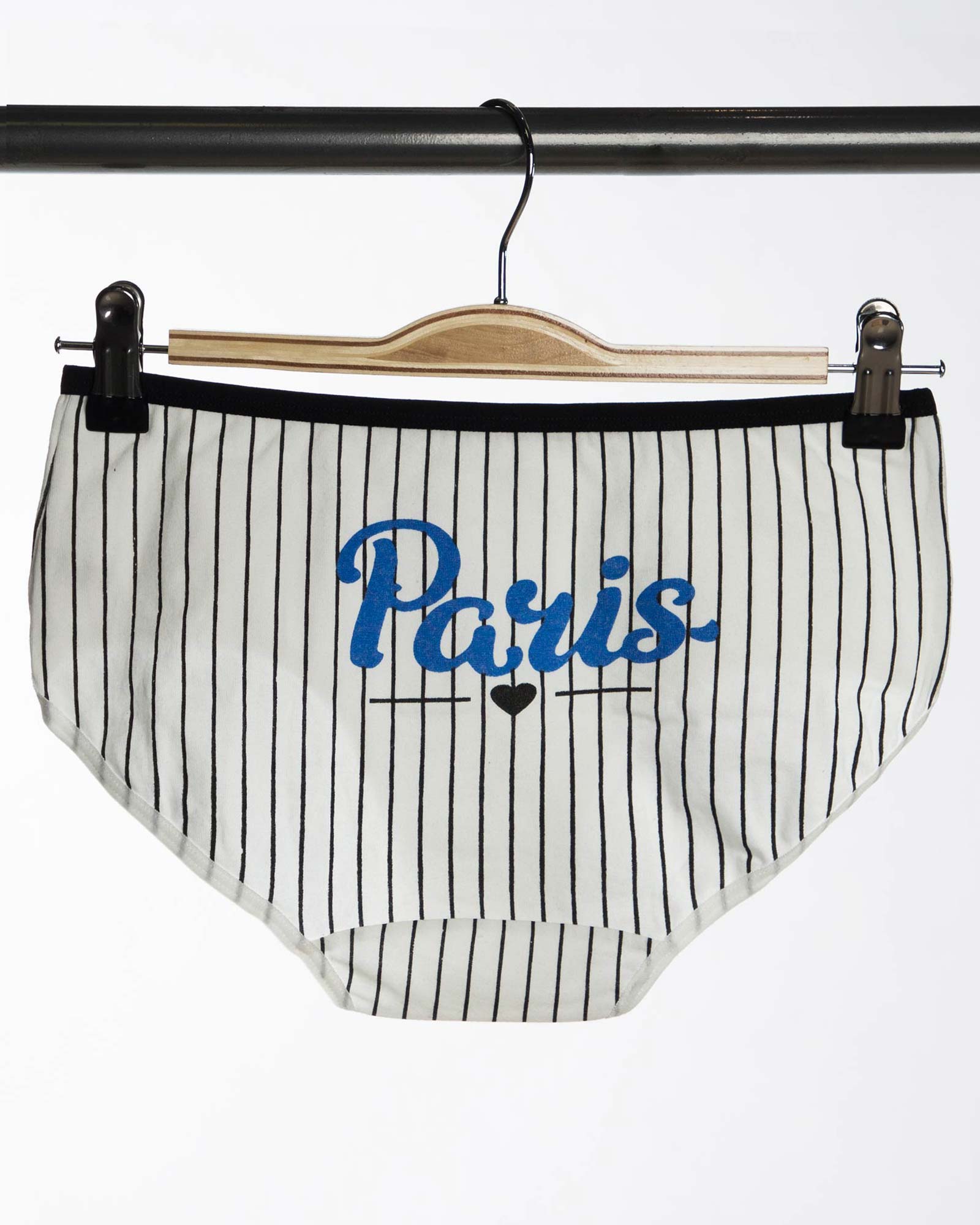 شورت زنانه طرح دار- مشکی- پشت-محیطی